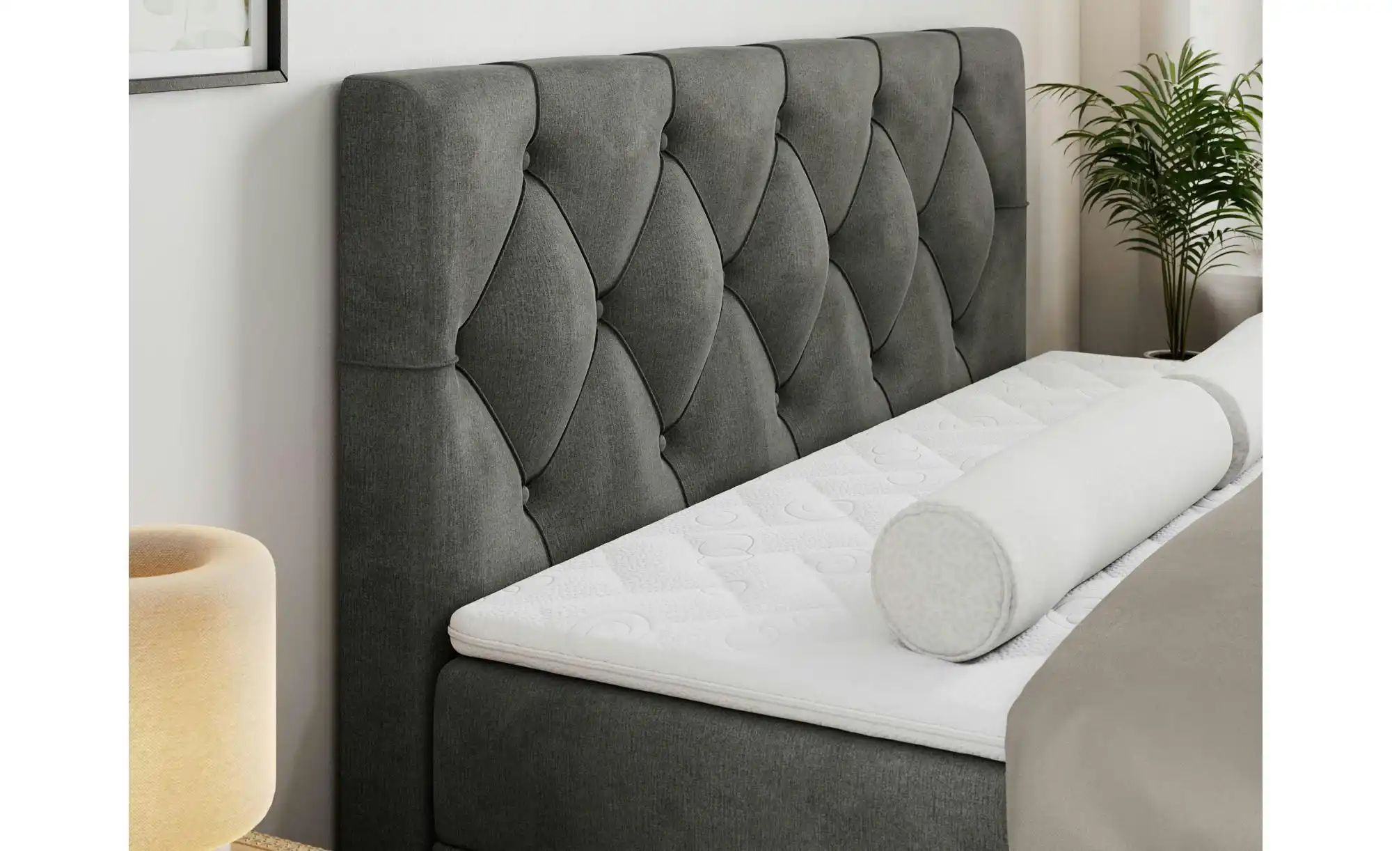 Thumbnail - Boxbett mit Bettkasten Alda ¦ grau ¦ Maße (cm): B: 160 H: 118 Betten > Komfortbetten - Höffner