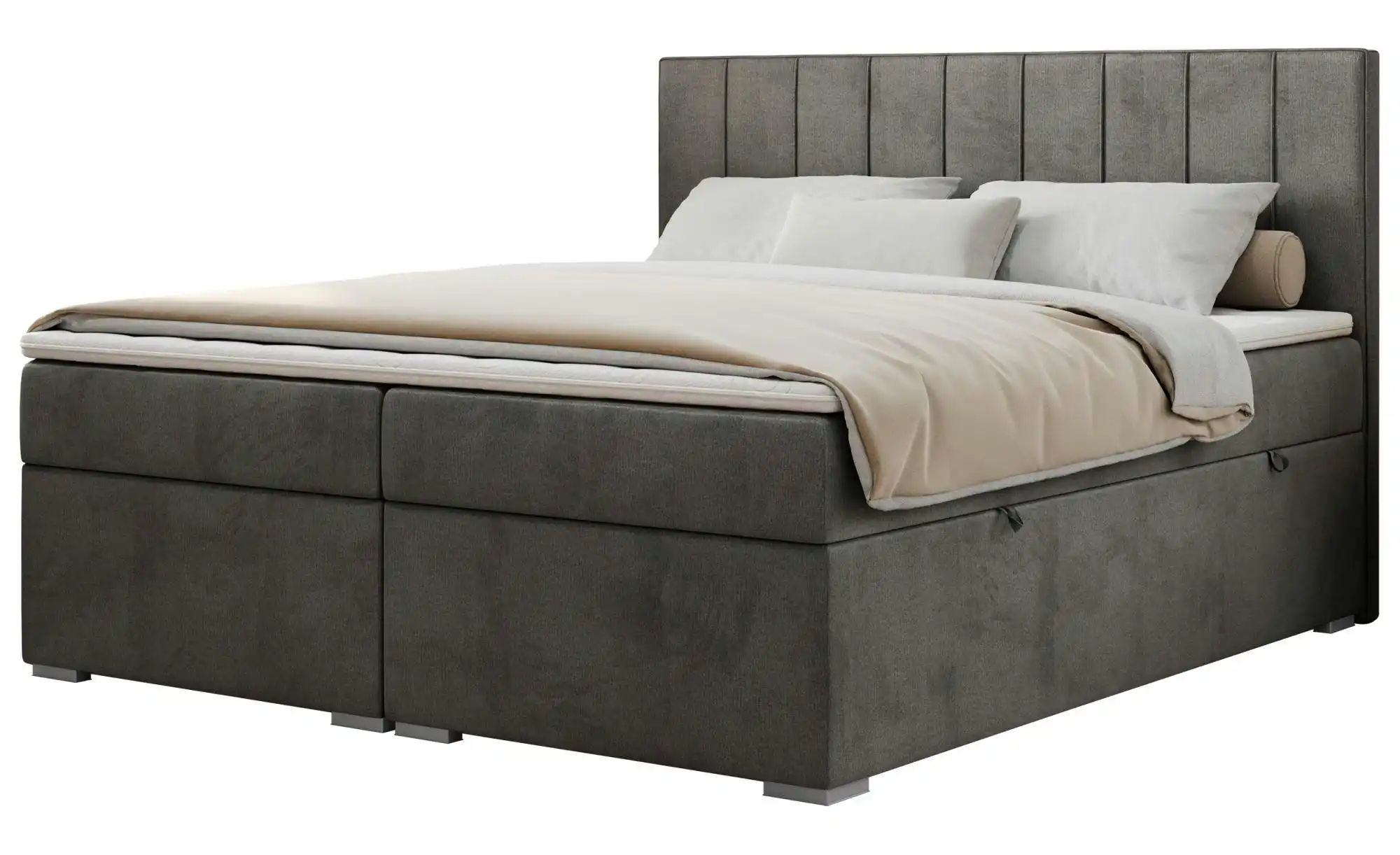 Boxbett mit Bettkasten Ally ¦ grau ¦ Maße (cm): B: 200 H: 118 Betten > Pols günstig online kaufen