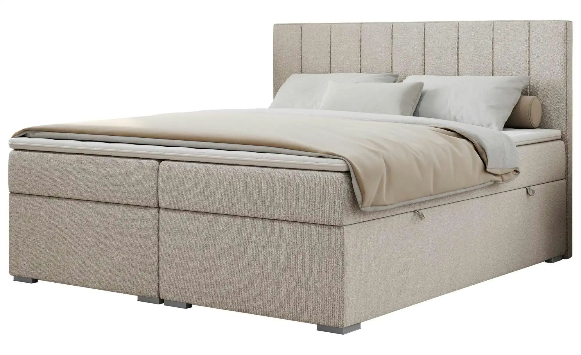 Boxbett mit Bettkasten Ally ¦ beige ¦ Maße (cm): B: 200 H: 118 Betten > Kom günstig online kaufen