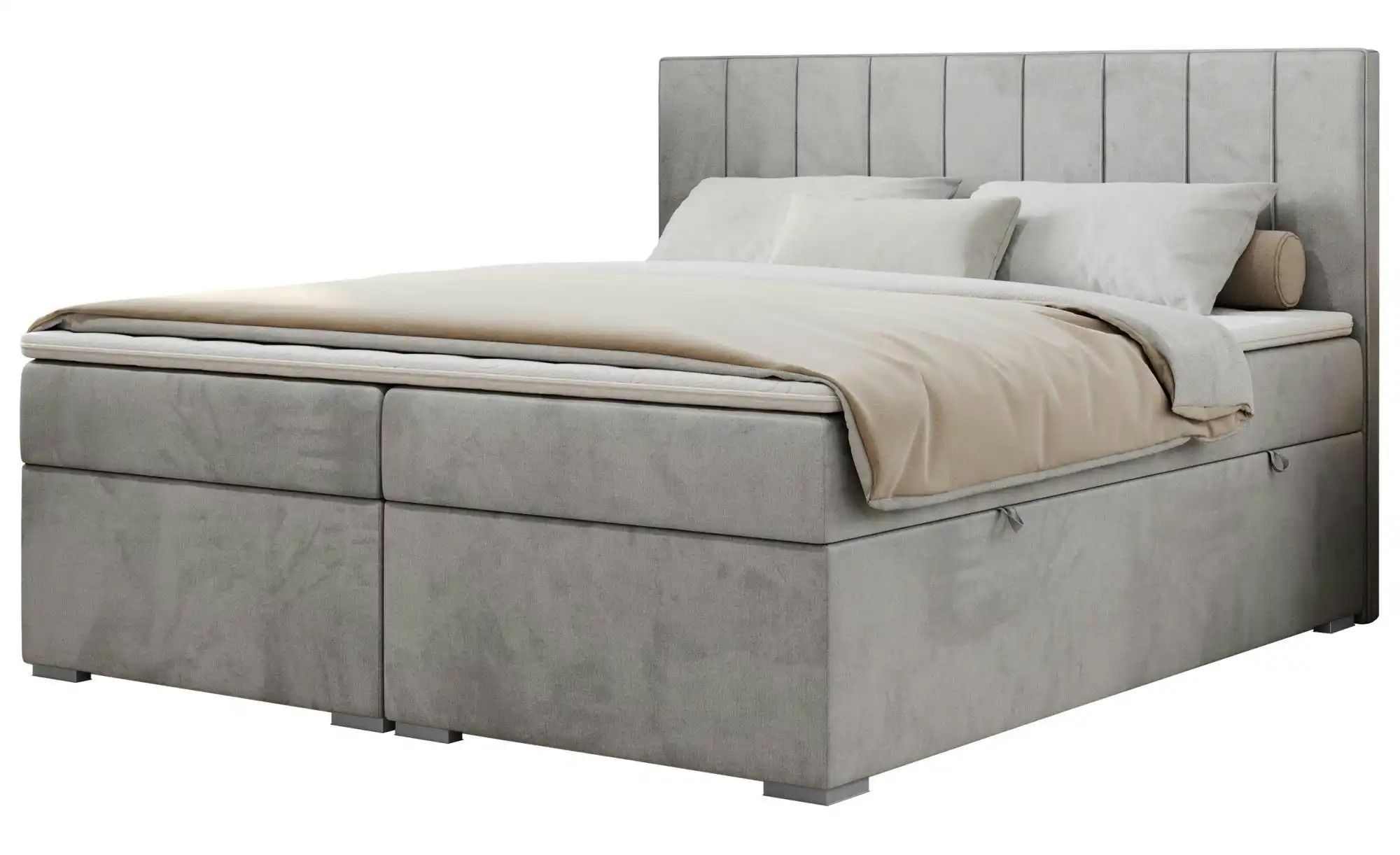 Boxbett mit Bettkasten Ally ¦ silber ¦ Maße (cm): B: 140 H: 118 Betten > Po günstig online kaufen