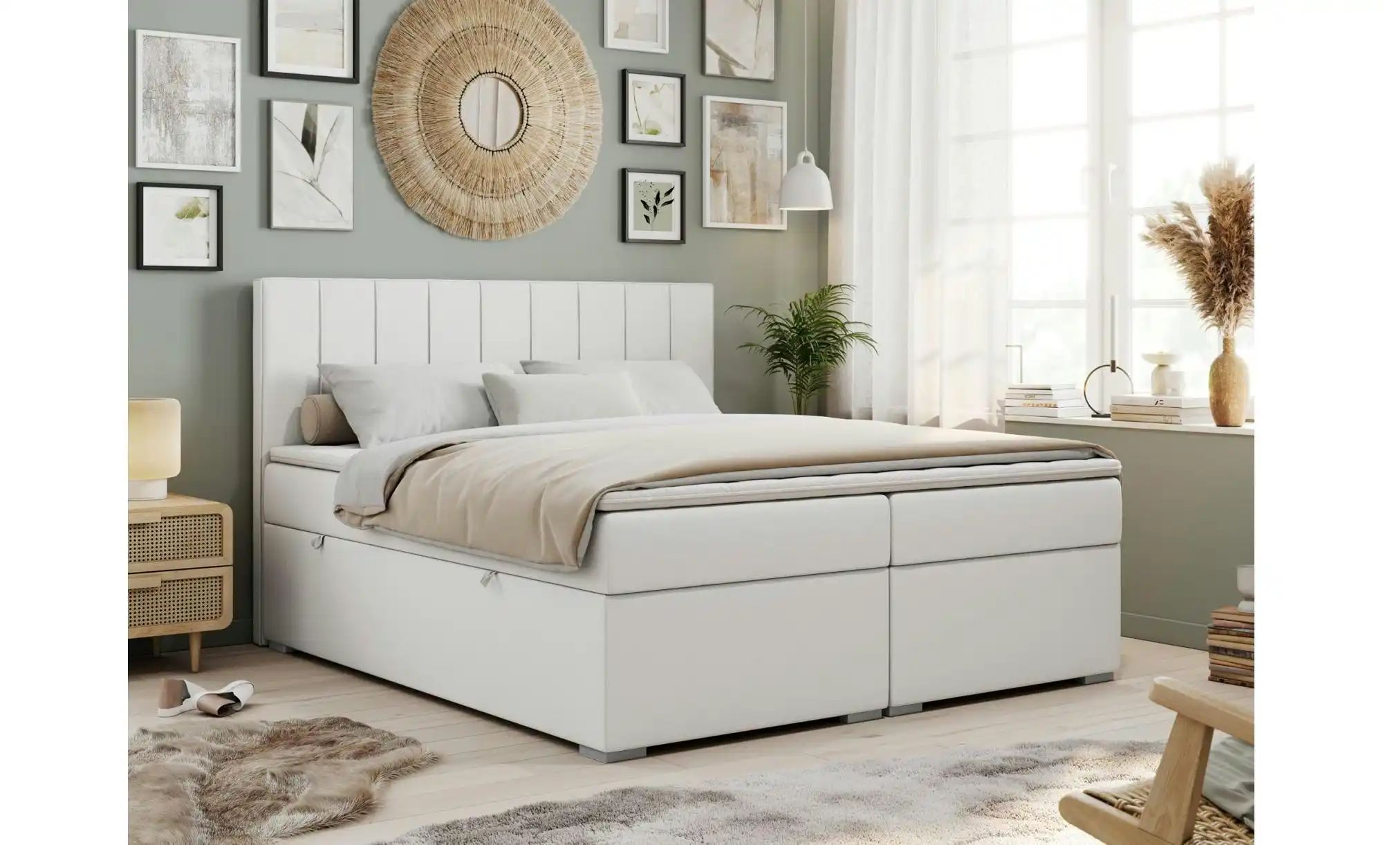 Boxbett mit Bettkasten Ally ¦ weiß ¦ Maße (cm): B: 160 H: 118 Betten > Komf günstig online kaufen