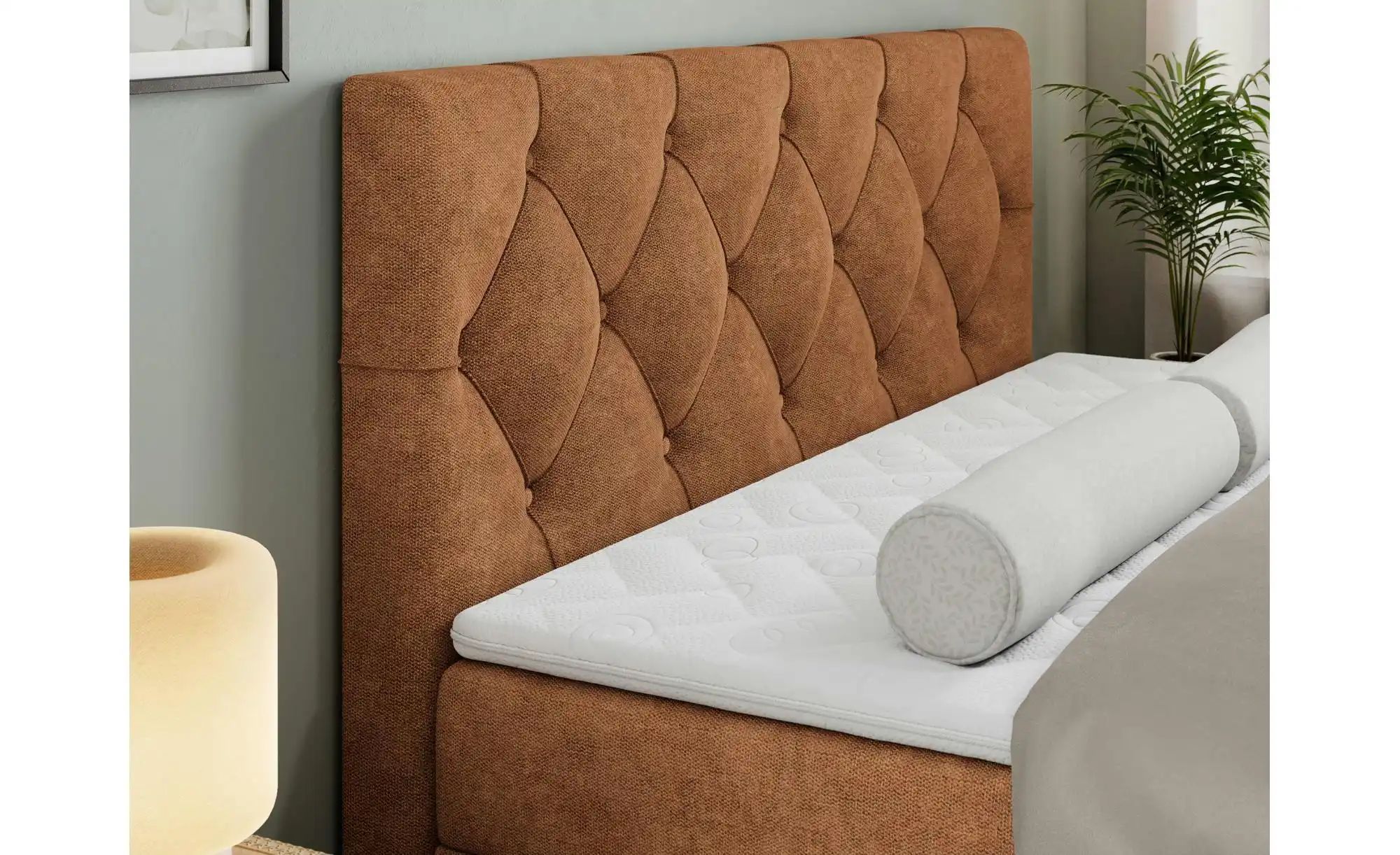 Thumbnail - Boxbett mit Bettkasten Alda ¦ orange ¦ Maße (cm): B: 200 H: 118 Betten > Komfortbetten - Höffner