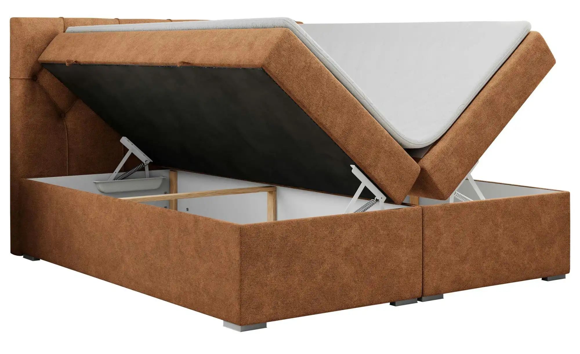 Boxbett mit Bettkasten Alda ¦ orange ¦ Maße (cm): B: 140 H: 118 Betten > Ko günstig online kaufen