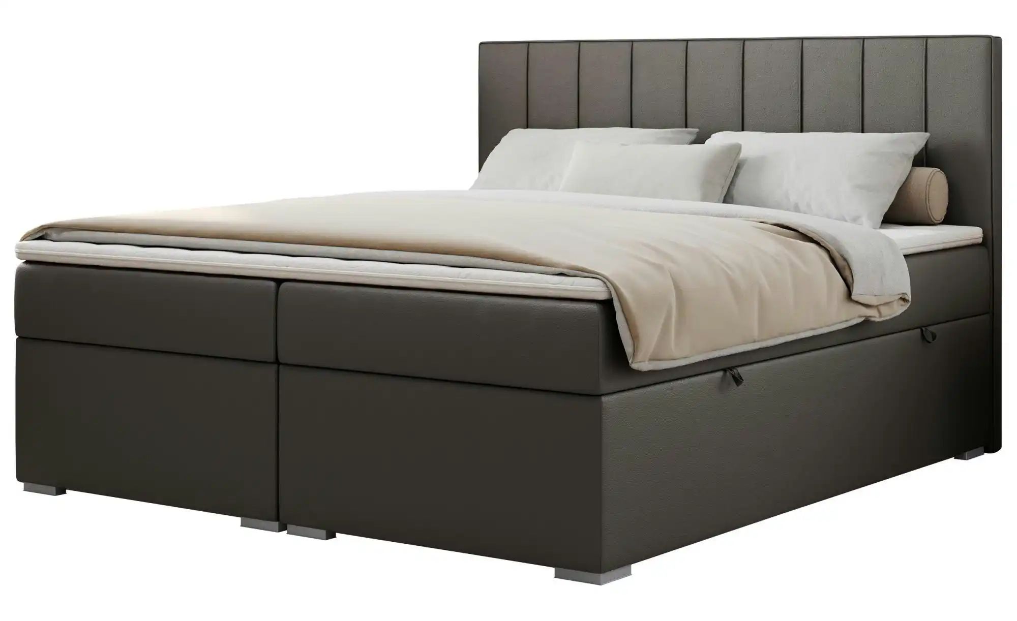 Boxbett mit Bettkasten Ally ¦ grau ¦ Maße (cm): B: 200 H: 118 Betten > Komf günstig online kaufen