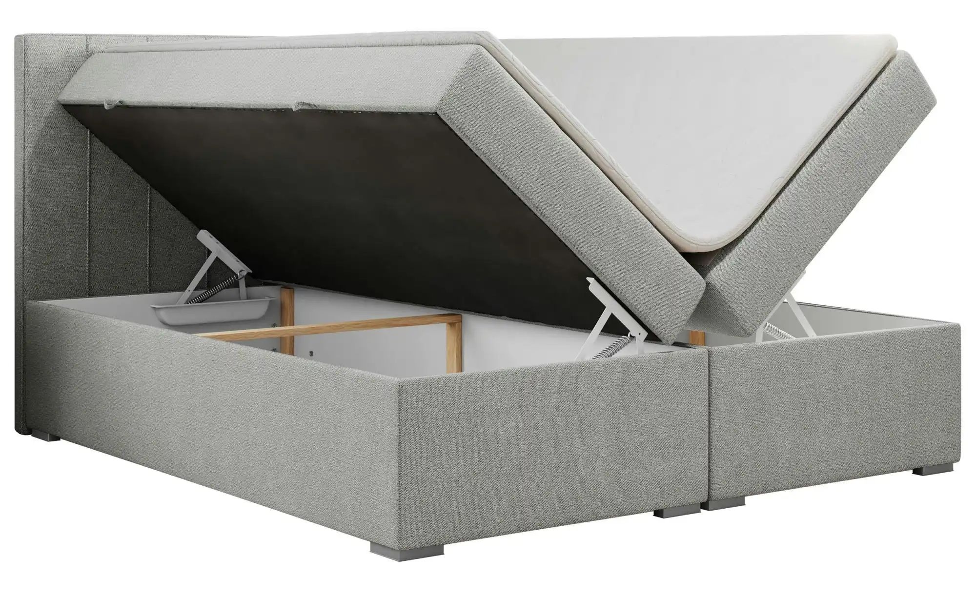 Boxbett mit Bettkasten Ally ¦ grau ¦ Maße (cm): B: 140 H: 118 Betten > Komf günstig online kaufen