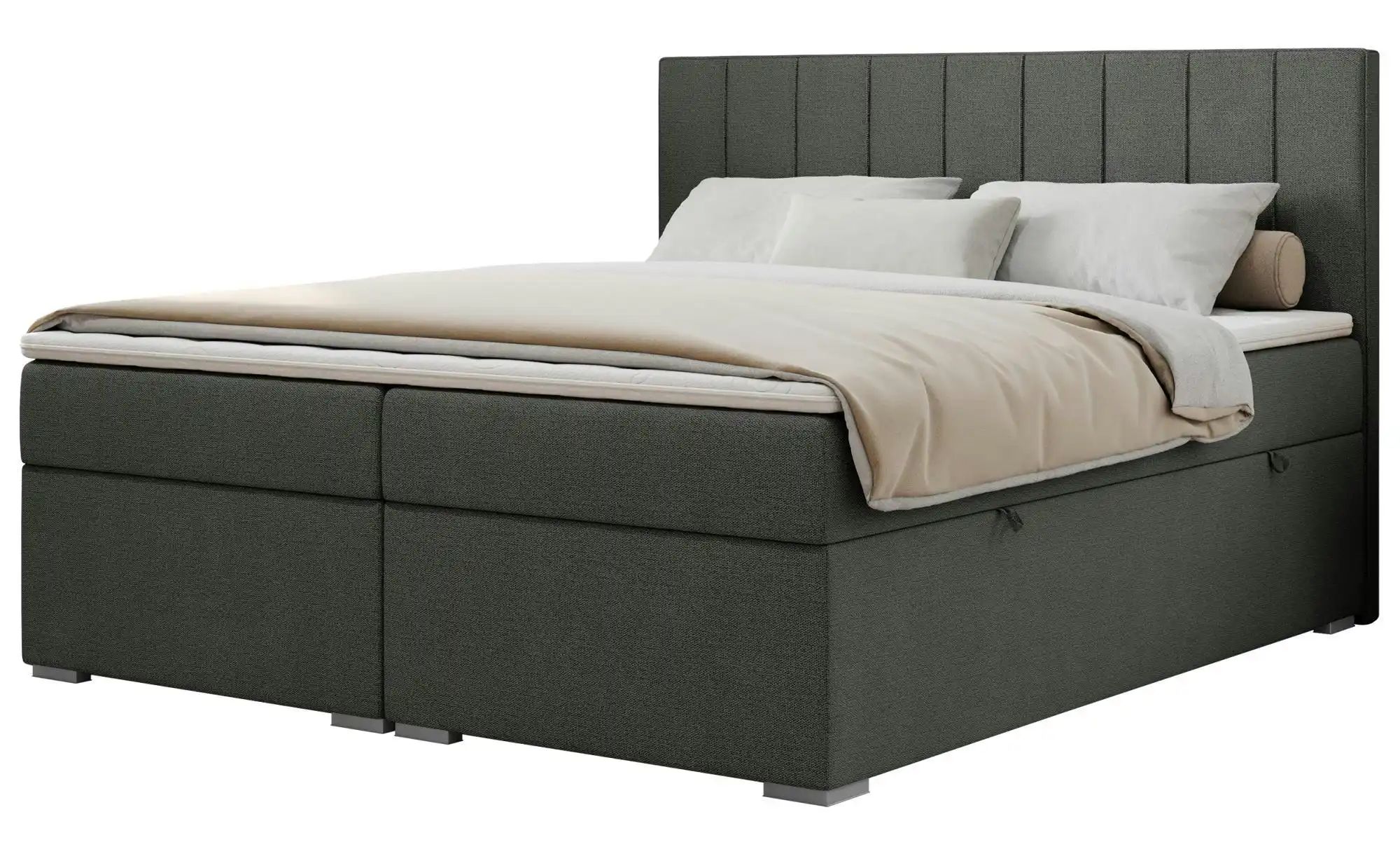 Boxbett mit Bettkasten Ally ¦ grau ¦ Maße (cm): B: 180 H: 118 Betten > Pols günstig online kaufen