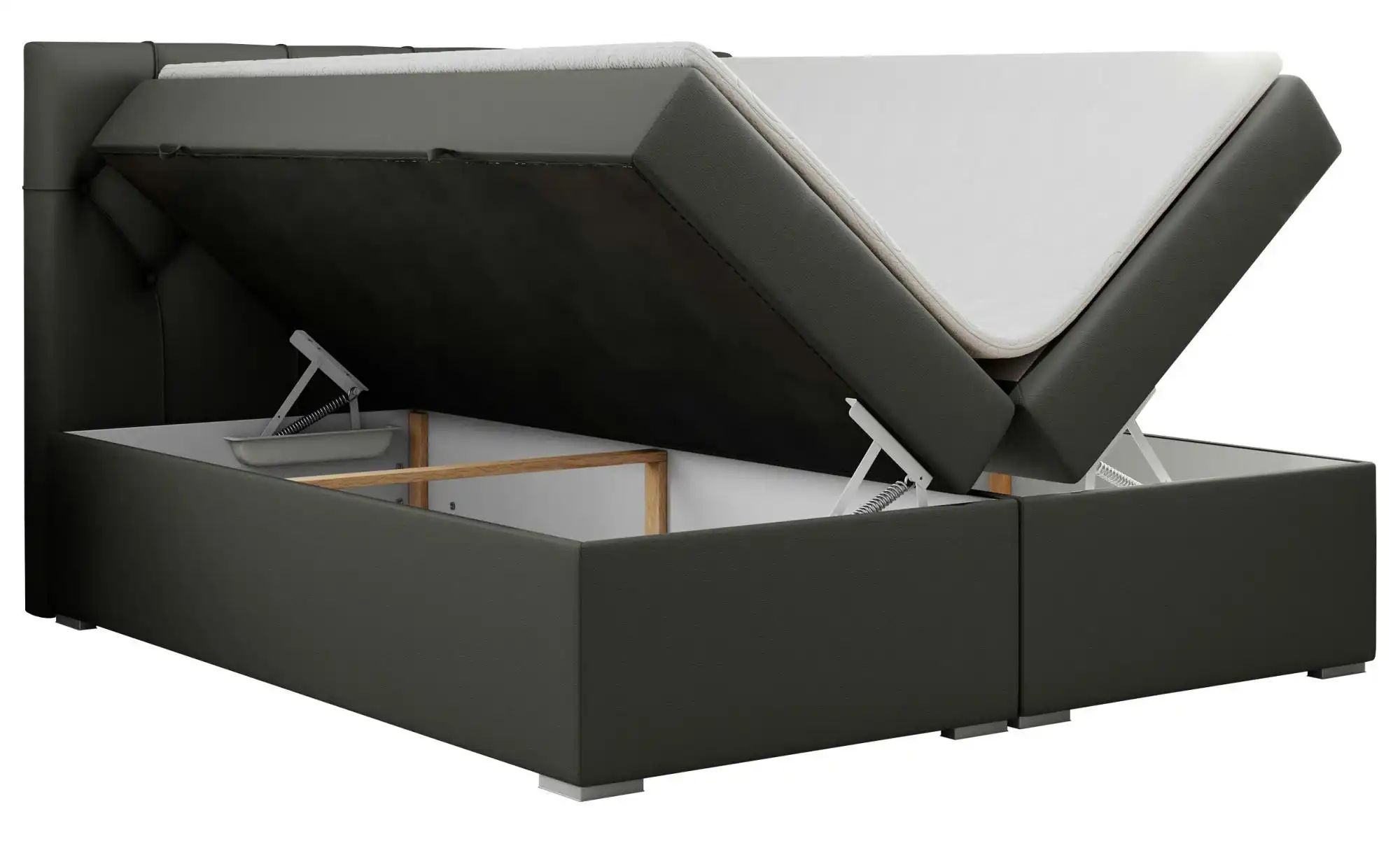 Boxbett mit Bettkasten Alda ¦ grau ¦ Maße (cm): B: 120 H: 118 Betten > Komf günstig online kaufen