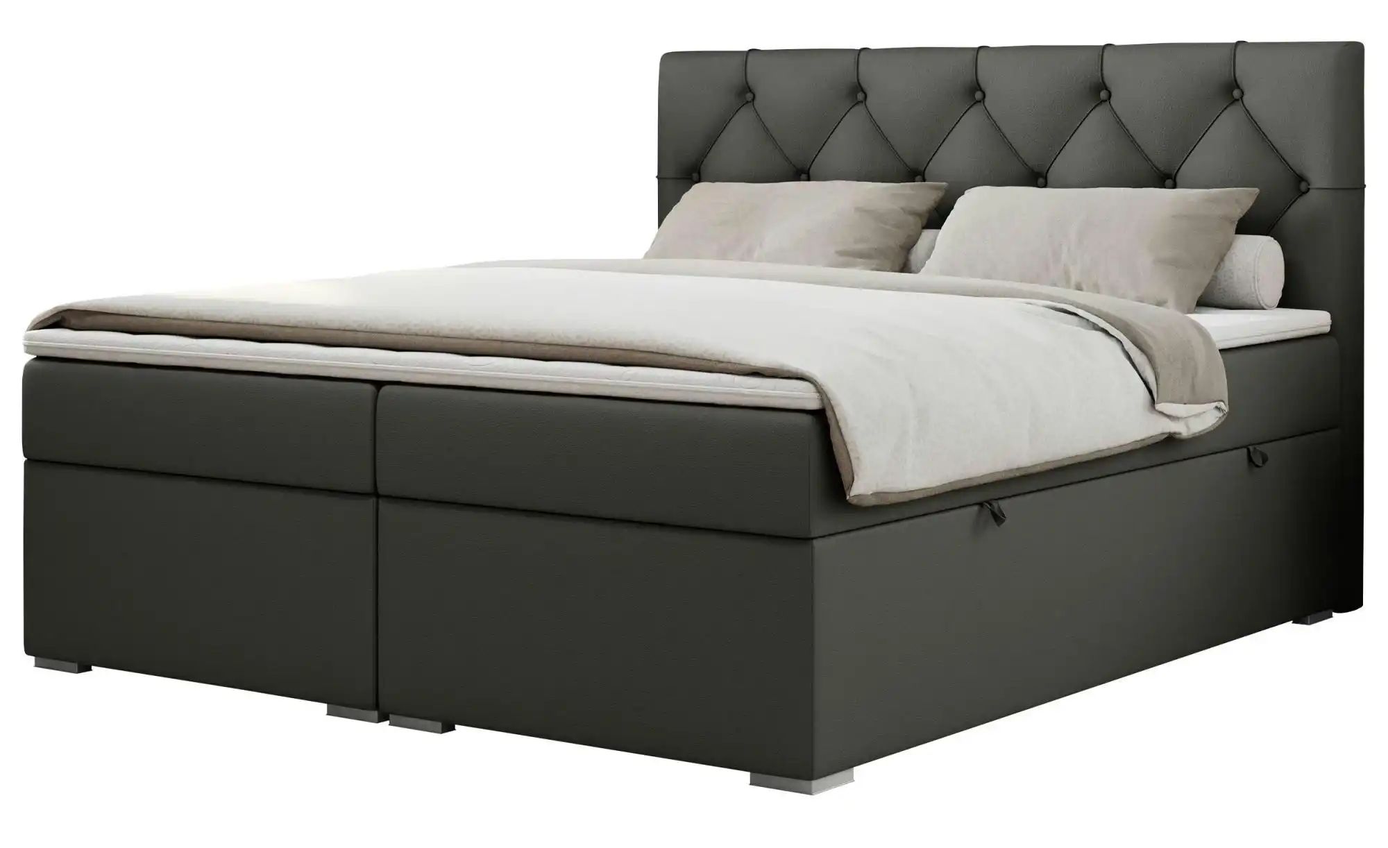 Boxbett mit Bettkasten Alda ¦ grau ¦ Maße (cm): B: 120 H: 118 Betten > Komf günstig online kaufen