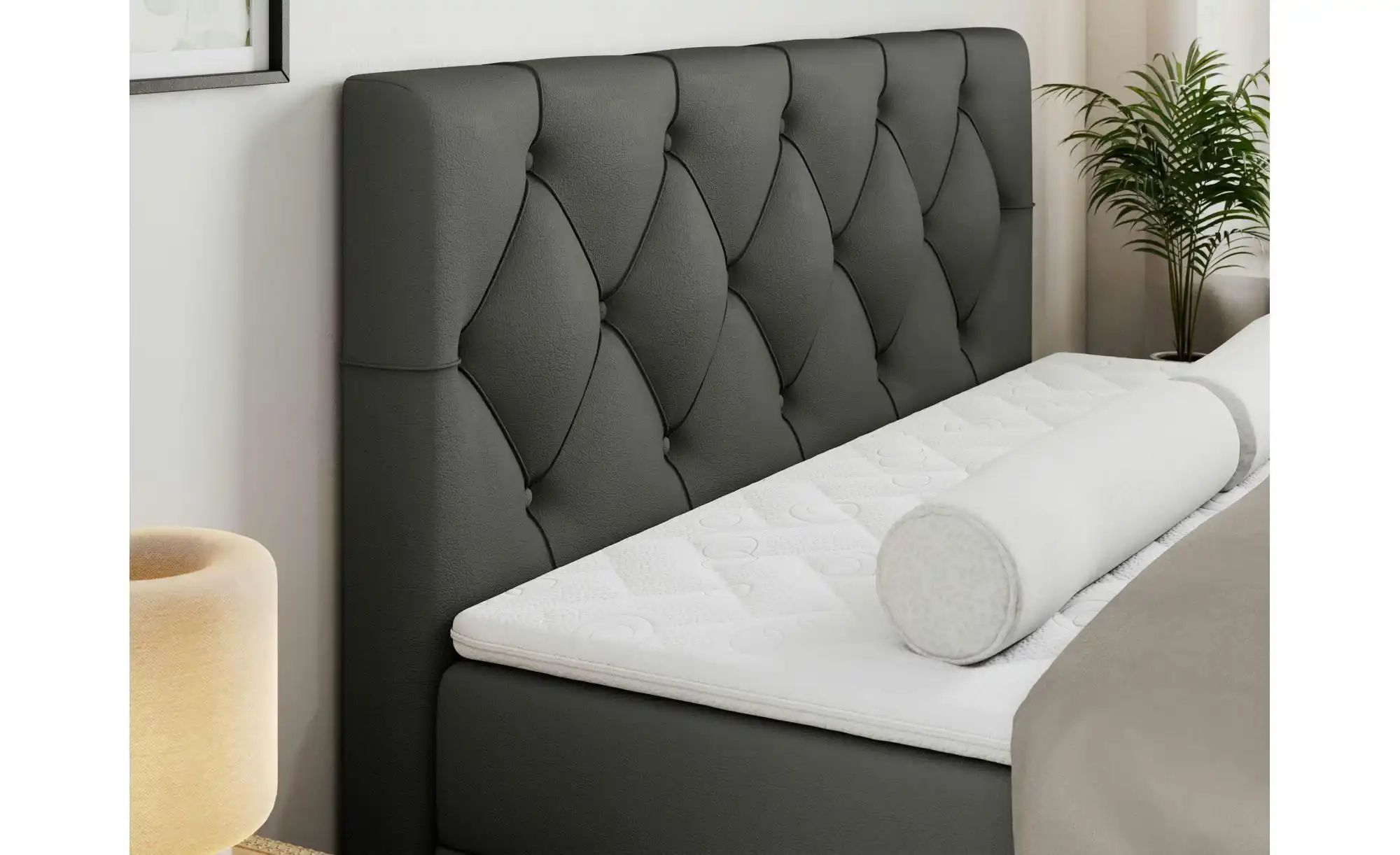 Thumbnail - Boxbett mit Bettkasten Alda ¦ grau ¦ Maße (cm): B: 120 H: 118 Betten > Komfortbetten - Höffner