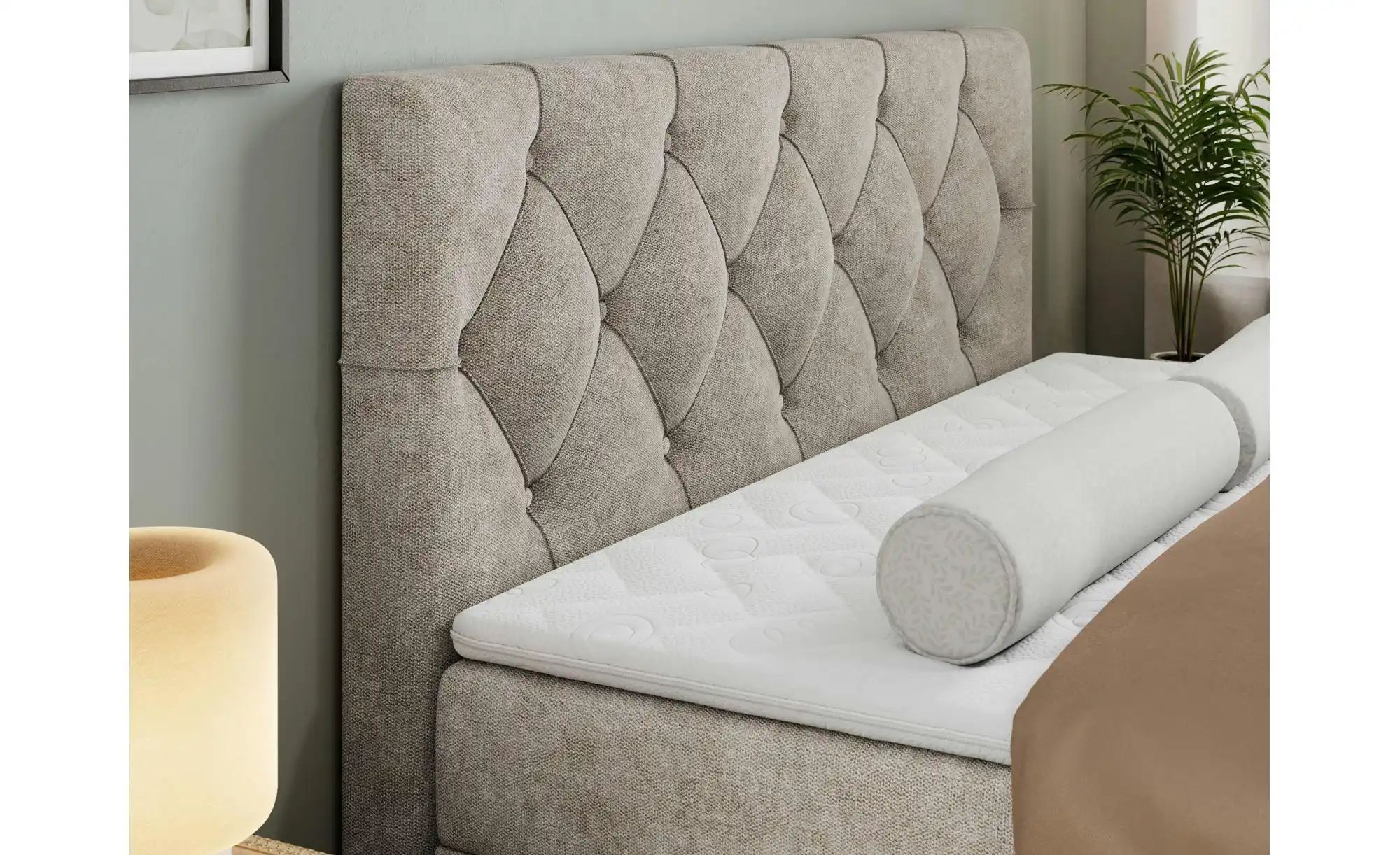 Thumbnail - Boxbett mit Bettkasten Alda ¦ beige ¦ Maße (cm): B: 160 H: 118 Betten > Komfortbetten - Höffner