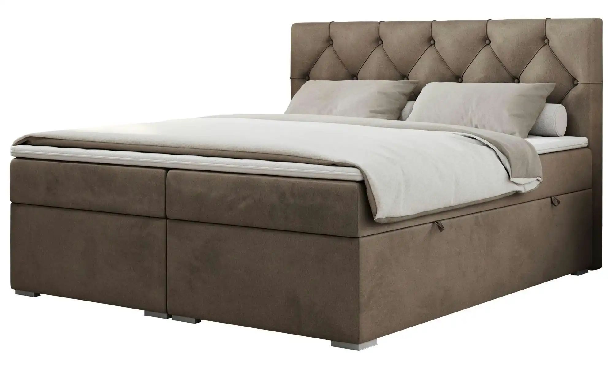 Boxbett mit Bettkasten Alda ¦ braun ¦ Maße (cm): B: 120 H: 118 Betten > Kom günstig online kaufen