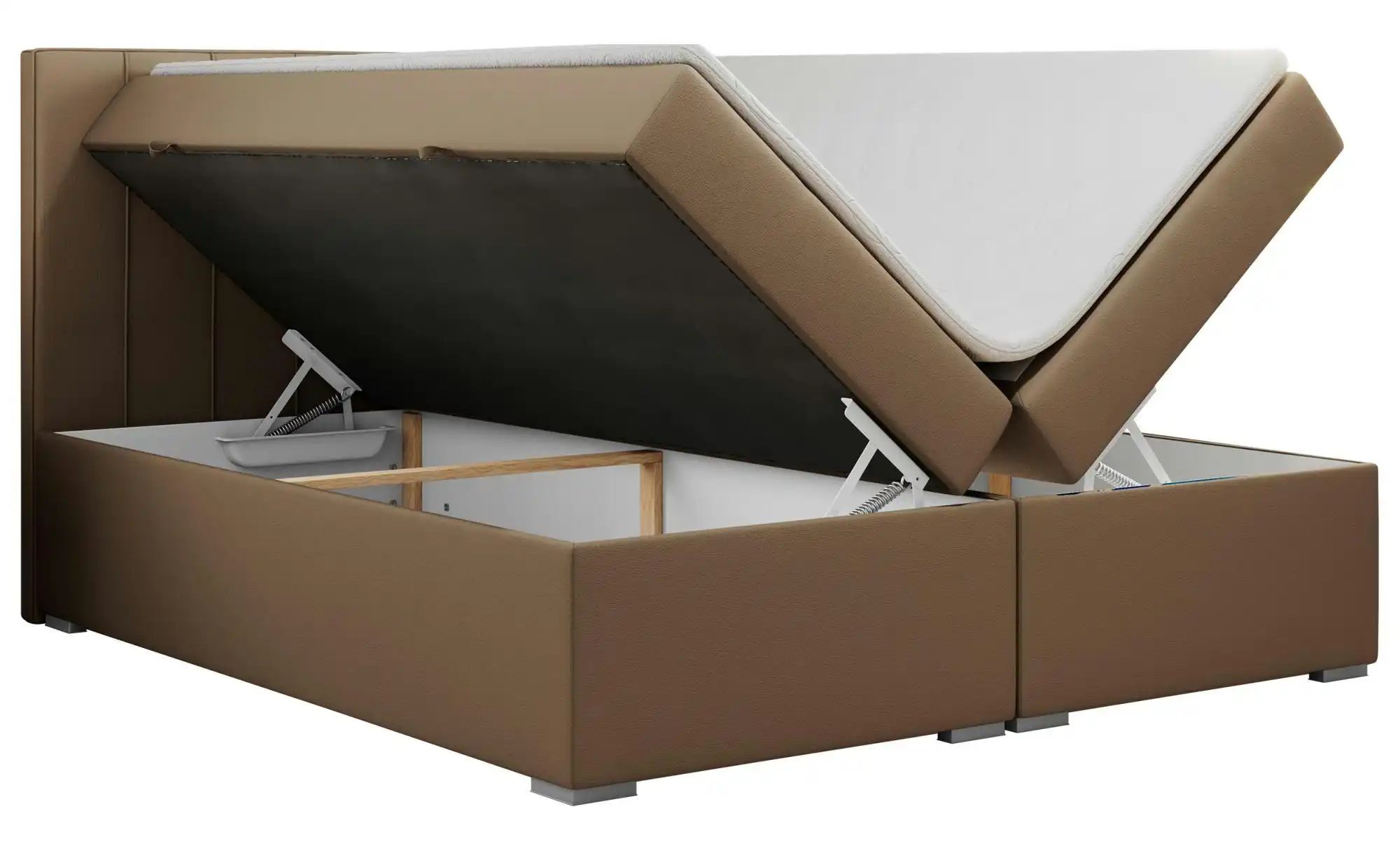 Boxbett mit Bettkasten Ally ¦ braun ¦ Maße (cm): B: 120 H: 118 Betten > Kom günstig online kaufen
