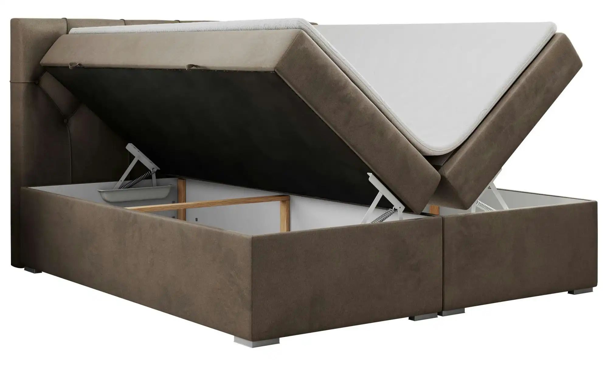 Boxbett mit Bettkasten Alda ¦ braun ¦ Maße (cm): B: 160 H: 118 Betten > Kom günstig online kaufen