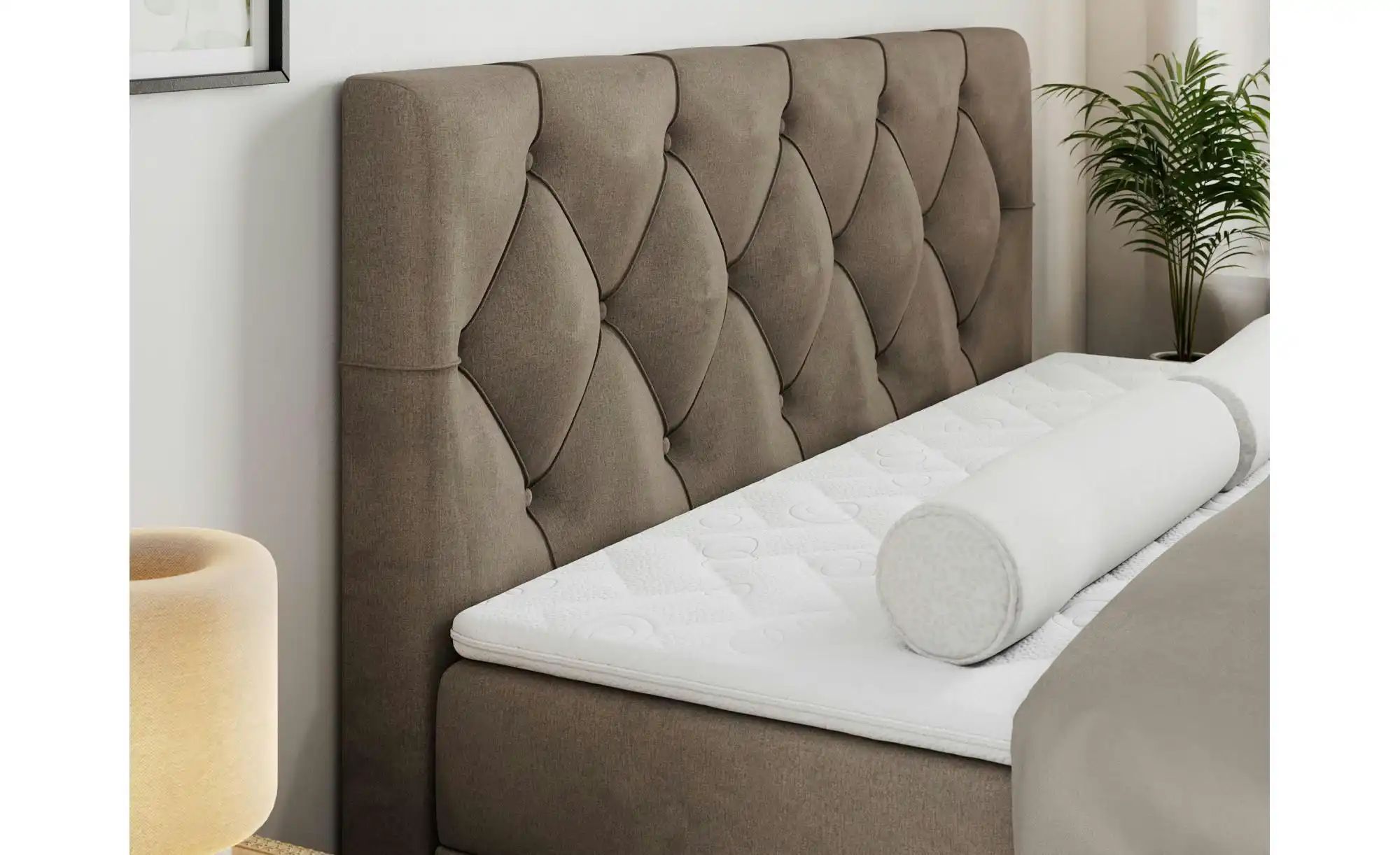 Thumbnail - Boxbett mit Bettkasten Alda ¦ braun ¦ Maße (cm): B: 120 H: 118 Betten > Komfortbetten - Höffner