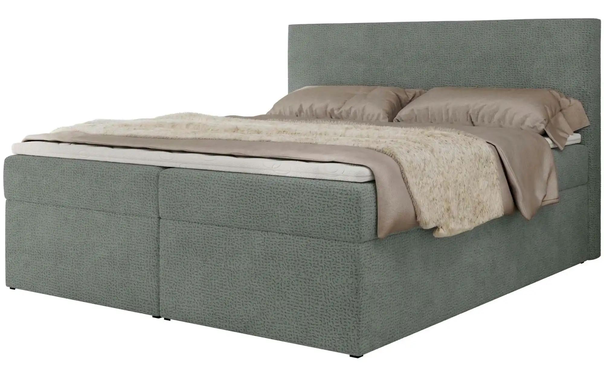 Boxbett mit Bettkasten Jaguar ¦ grau ¦ Maße (cm): B: 144 H: 119 Betten > Ko günstig online kaufen