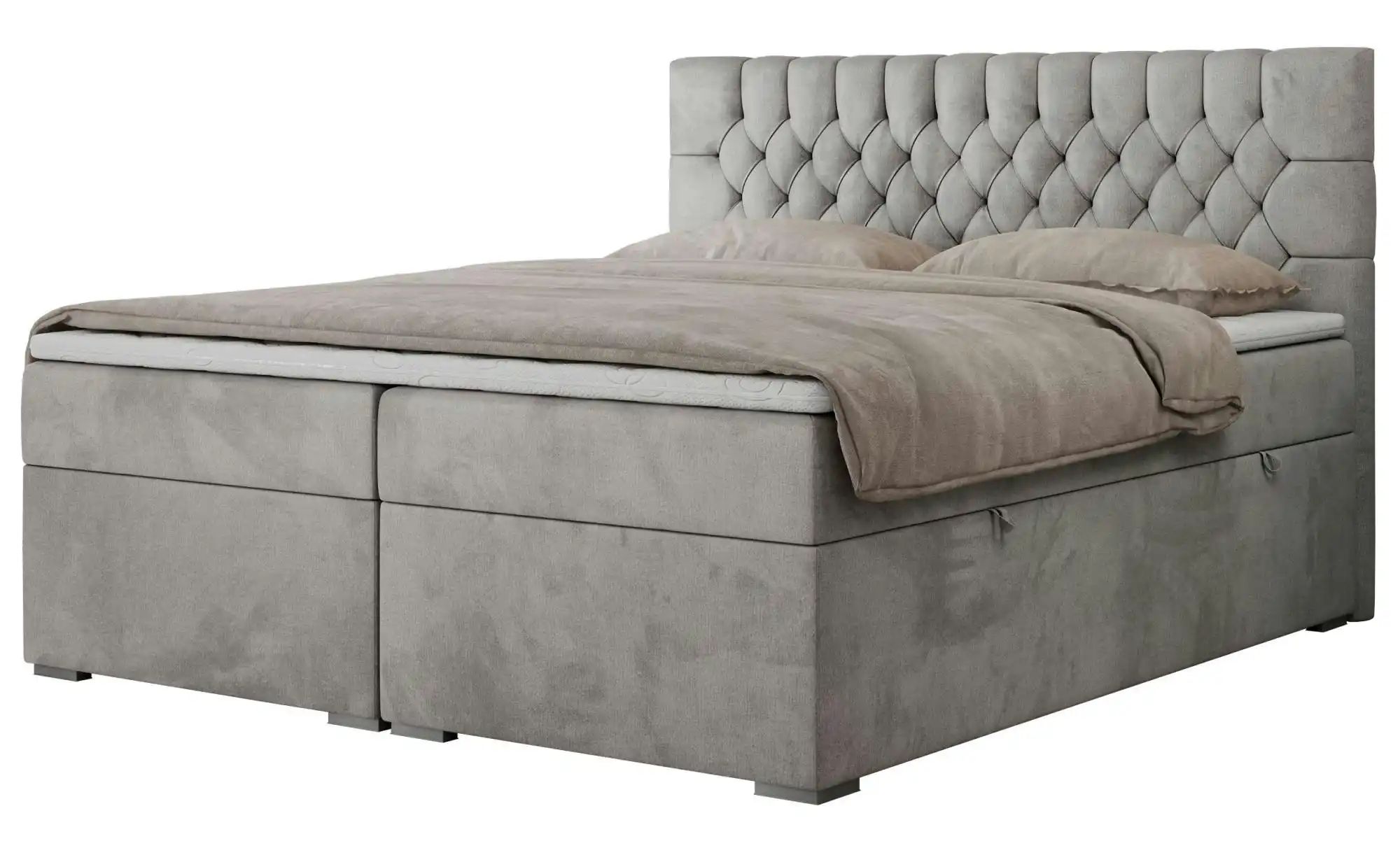 Boxbett mit Bettkasten Pera ¦ silber ¦ Maße (cm): B: 140 H: 125 Betten > Ko günstig online kaufen