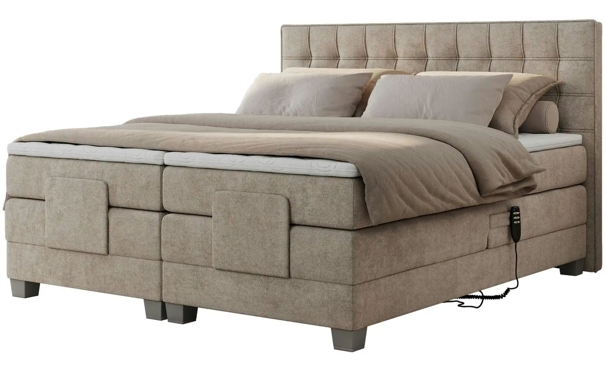 Motor Boxspringbett mit Bettkasten Elektro ¦ beige ¦ Maße (cm): B: 188 H: 118 Betten > Boxspringbetten - Höffner