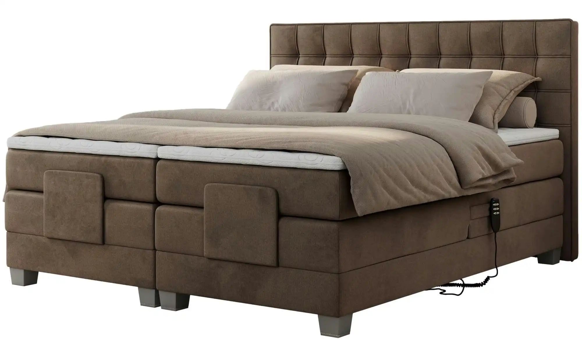 Motor Boxspringbett mit Bettkasten Elektro ¦ braun ¦ Maße (cm): B: 168 H: 118 Betten > Boxspringbetten - Höffner