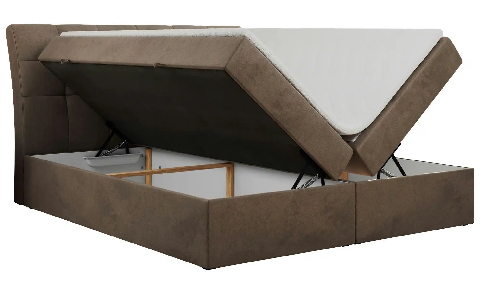 Boxbett mit Bettkasten Diegos ¦ braun ¦ Maße (cm): B: 180 H: 118 Betten > K günstig online kaufen