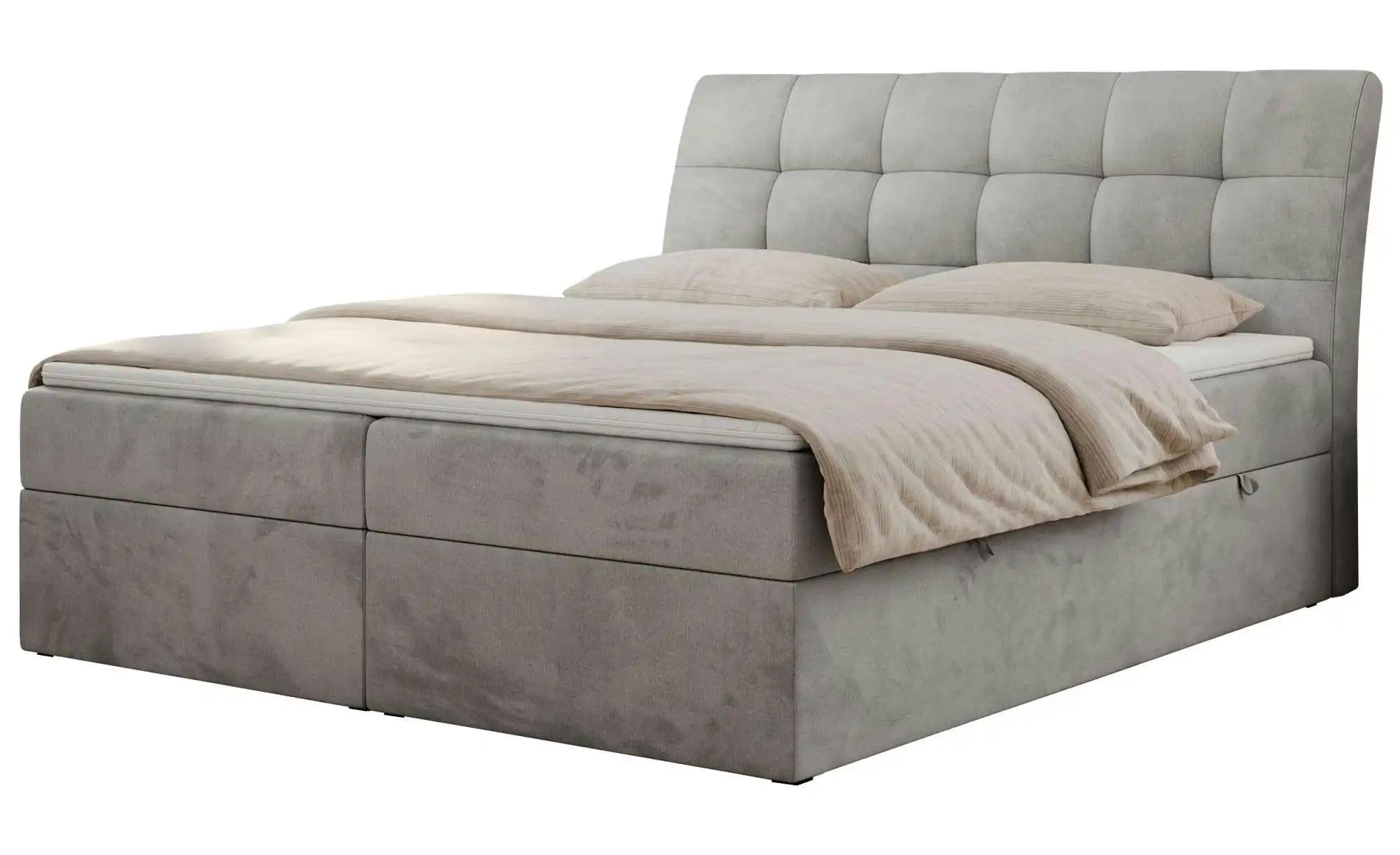 Boxbett mit Bettkasten Diegos ¦ grau ¦ Maße (cm): B: 140 H: 118 Betten > Ko günstig online kaufen