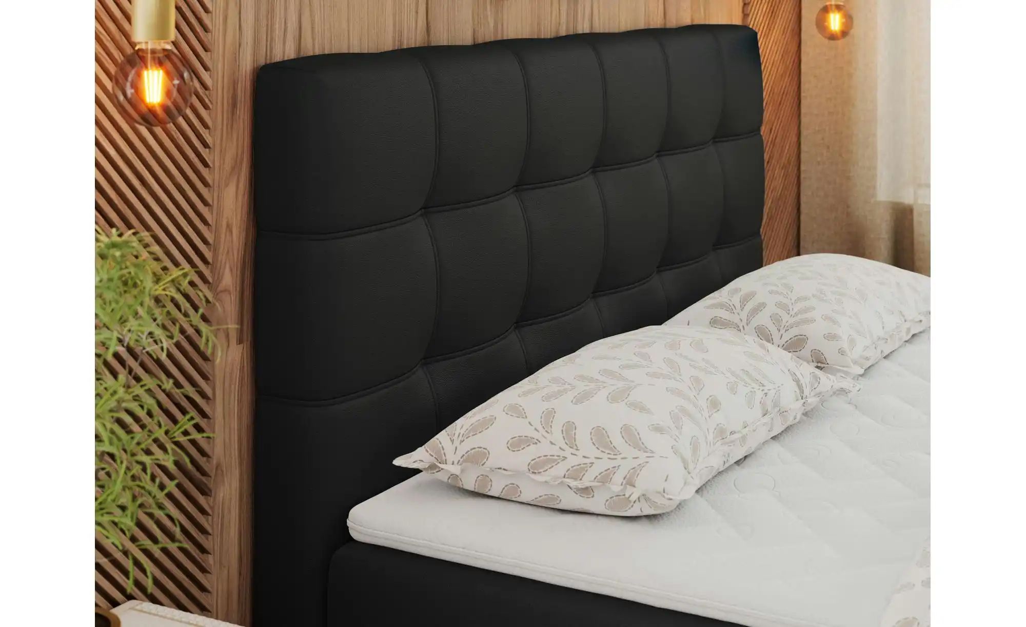 Thumbnail - Boxbett mit Bettkasten Erni ¦ schwarz ¦ Maße (cm): B: 120 H: 110 Betten > Komfortbetten - Höffner