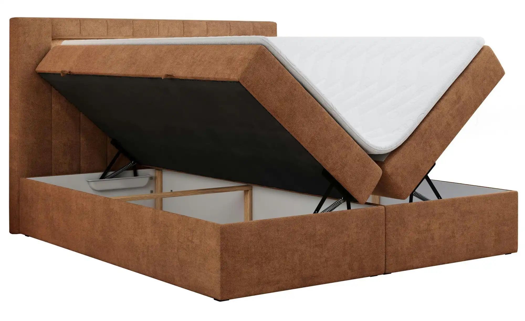 Boxbett mit Bettkasten Gold 5 ¦ orange ¦ Maße (cm): B: 200 H: 103 Betten > günstig online kaufen