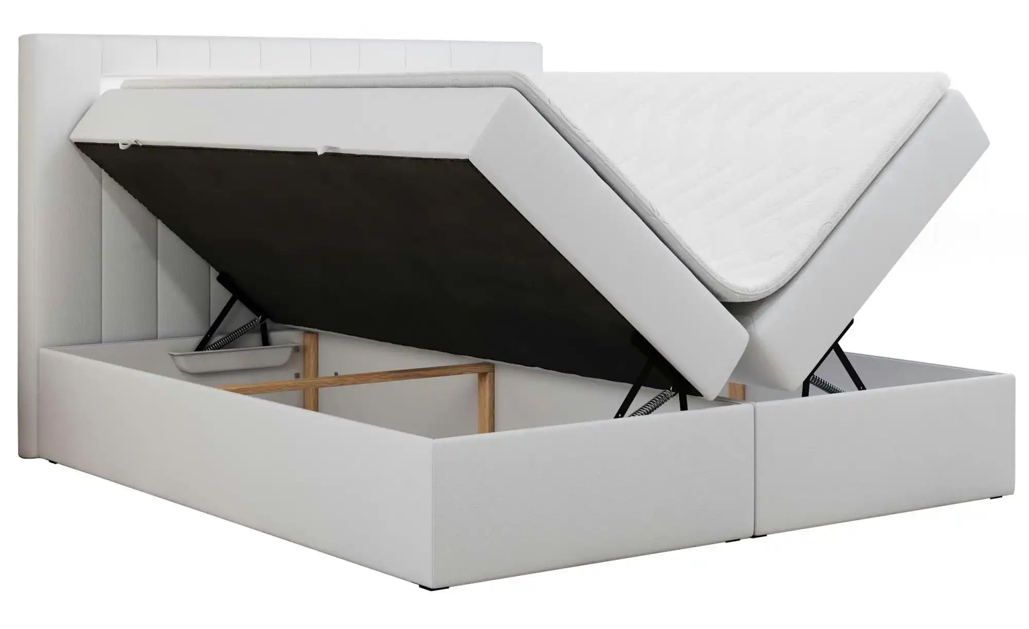 Boxbett mit Bettkasten Gold 5 ¦ weiß ¦ Maße (cm): B: 200 H: 103 Betten > Ko günstig online kaufen