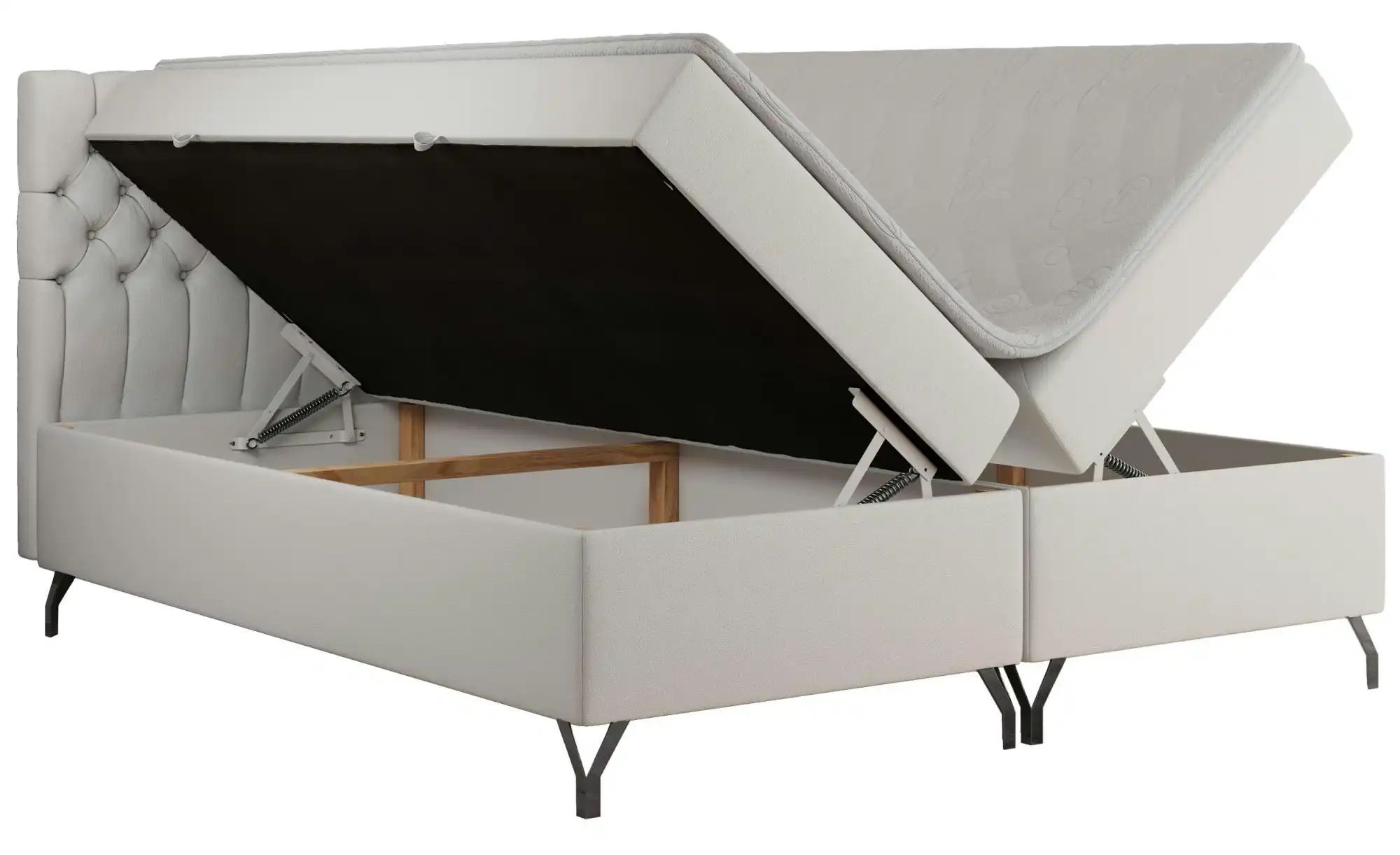 Boxbett mit Bettkasten Grimaldi ¦ weiß ¦ Maße (cm): H: 115 Betten > Komfort günstig online kaufen
