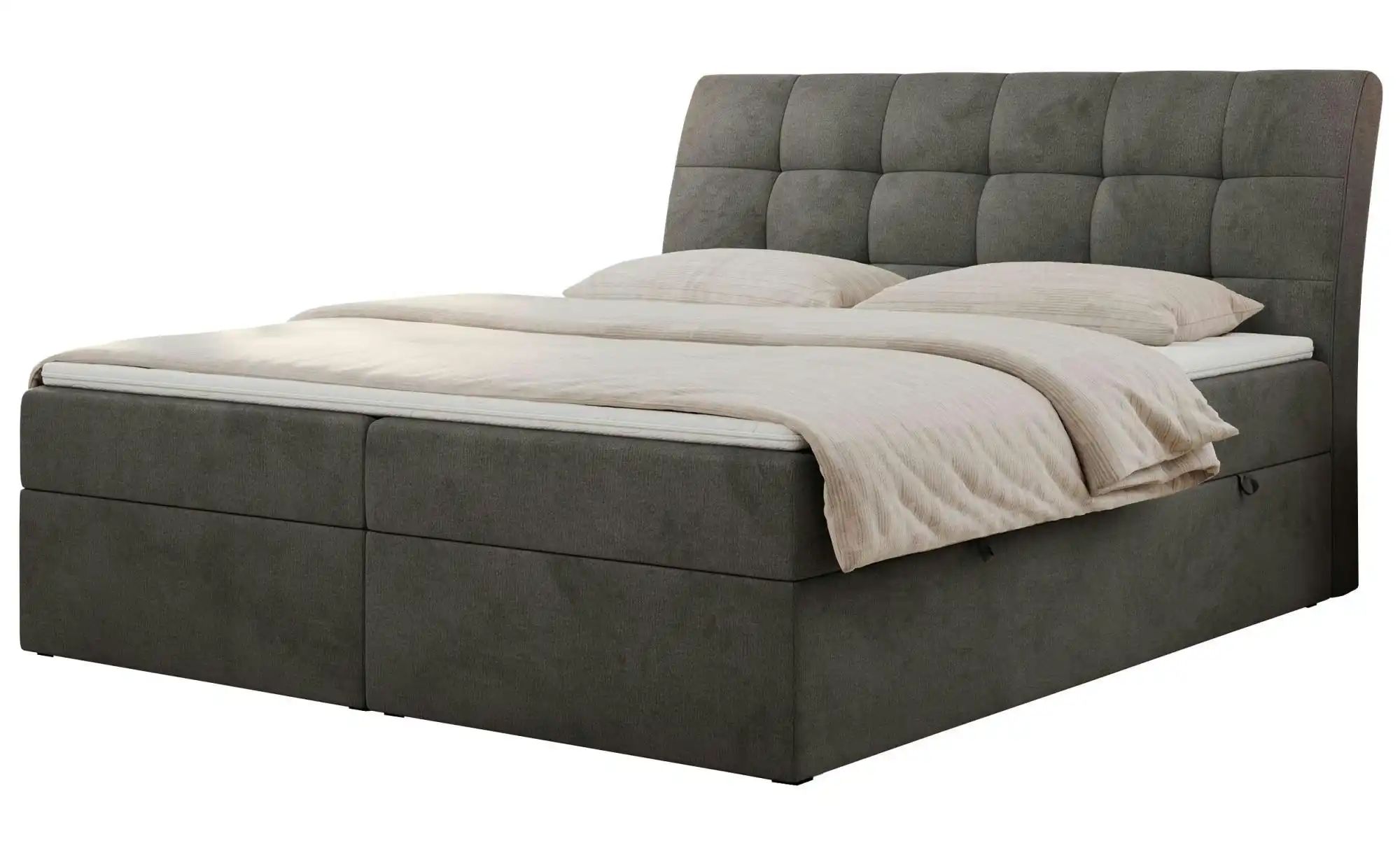 Boxbett mit Bettkasten Diegos ¦ grau ¦ Maße (cm): H: 118 Betten > Komfortbe günstig online kaufen