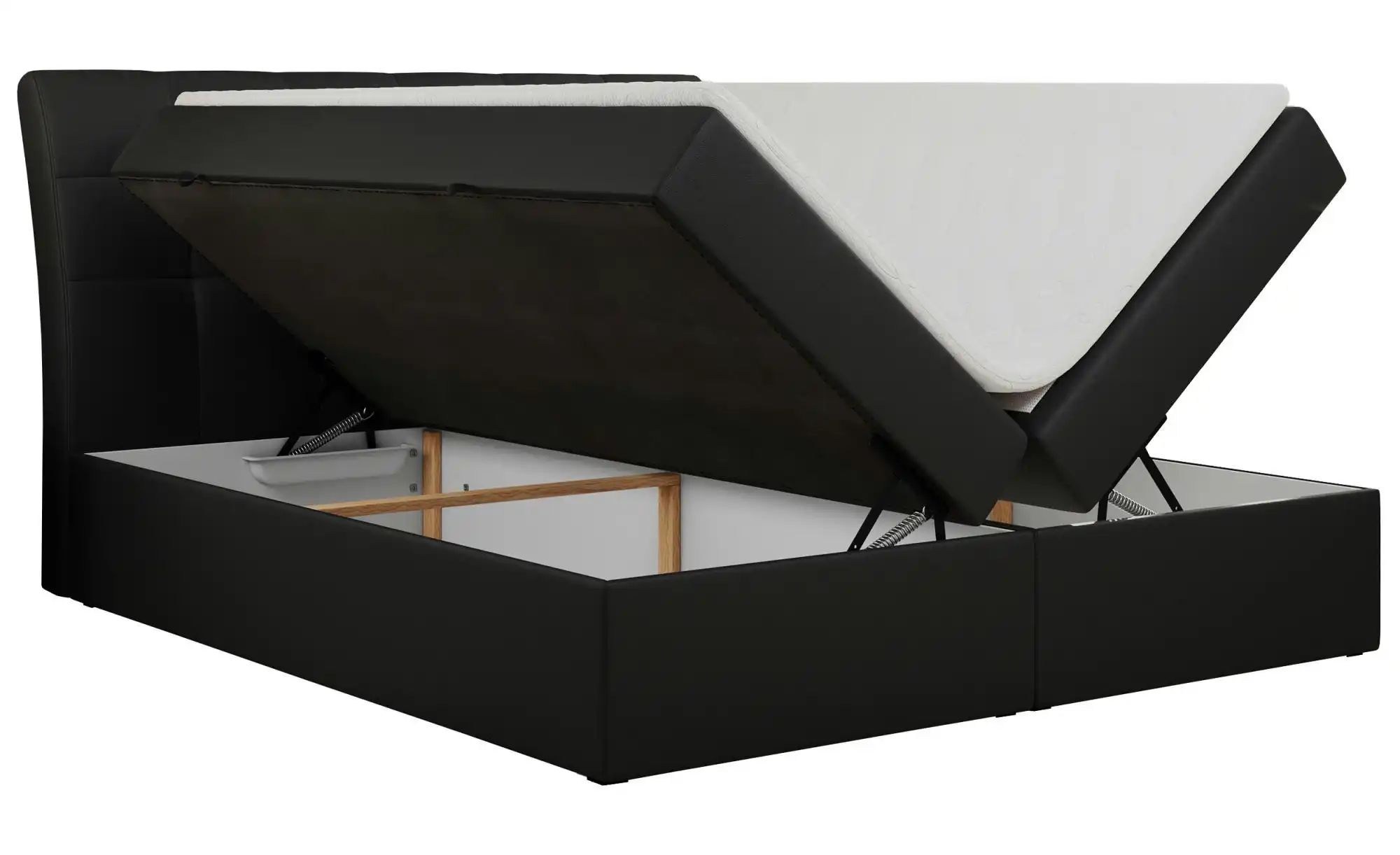 Boxbett mit Bettkasten Diegos ¦ schwarz ¦ Maße (cm): H: 118 Betten > Polste günstig online kaufen