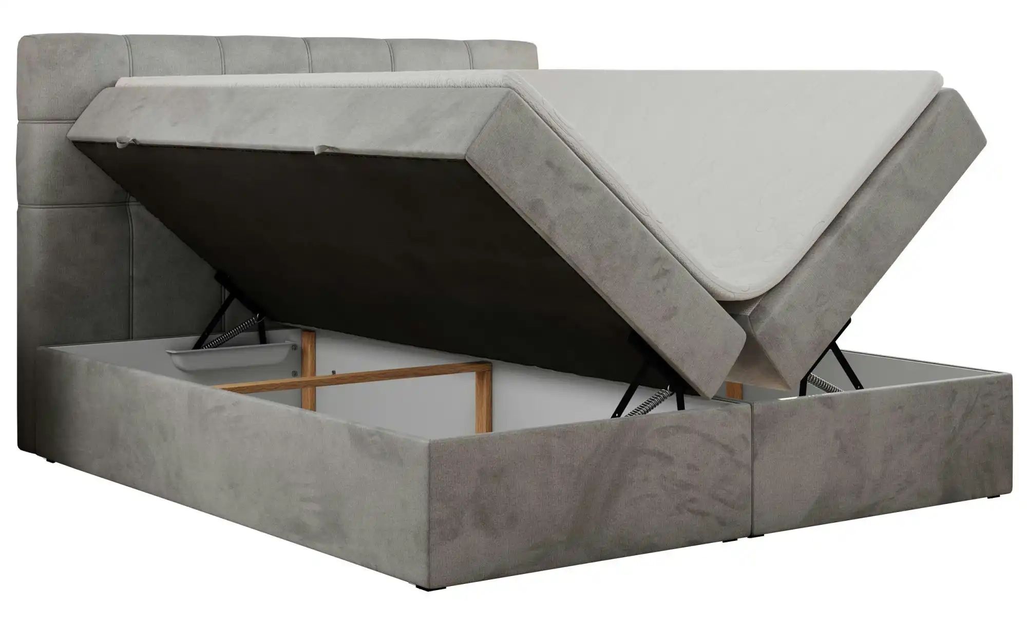 Boxbett mit Bettkasten Erni ¦ grau ¦ Maße (cm): H: 110 Betten > Komfortbett günstig online kaufen