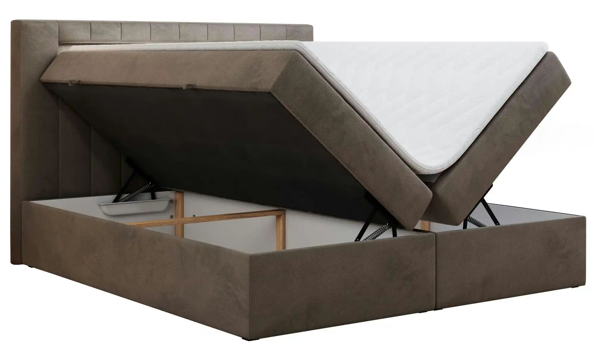 Boxbett mit Bettkasten Gold 5 ¦ braun ¦ Maße (cm): H: 103 Betten > Komfortb günstig online kaufen