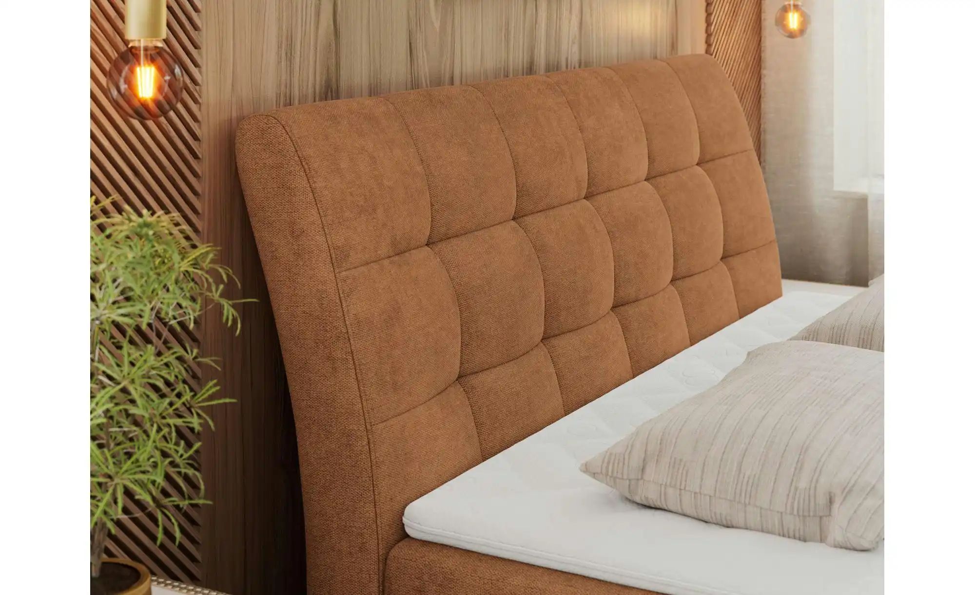 Thumbnail - Boxbett mit Bettkasten Diegos ¦ orange ¦ Maße (cm): B: 180 H: 118 Betten > Komfortbetten - Höffner