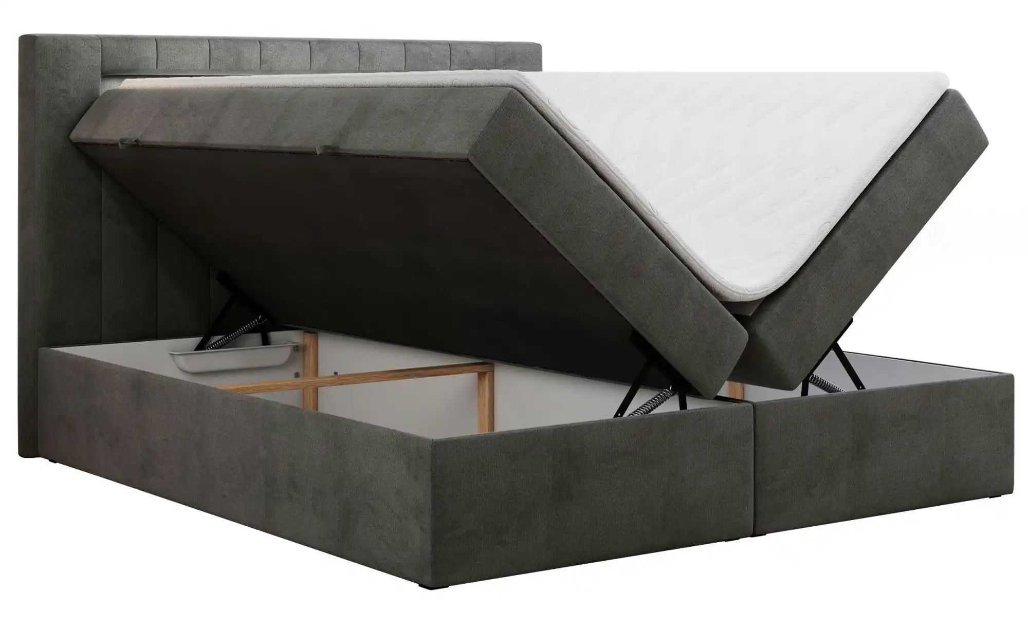 Boxbett mit Bettkasten Gold 5 ¦ grau ¦ Maße (cm): H: 103 Betten > Polsterbe günstig online kaufen