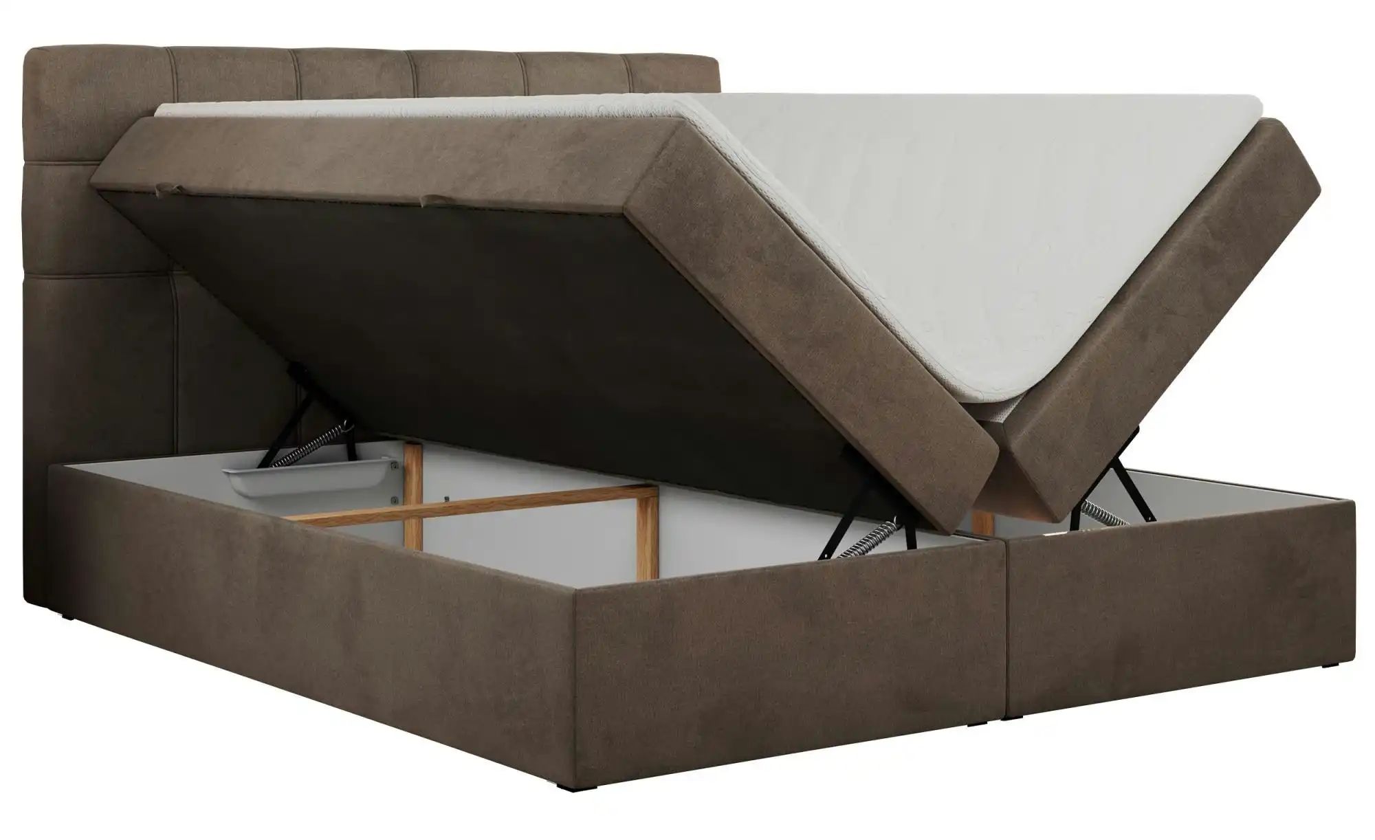 Thumbnail - Boxbett mit Bettkasten Erni ¦ braun ¦ Maße (cm): B: 180 H: 110 Betten > Komfortbetten - Höffner