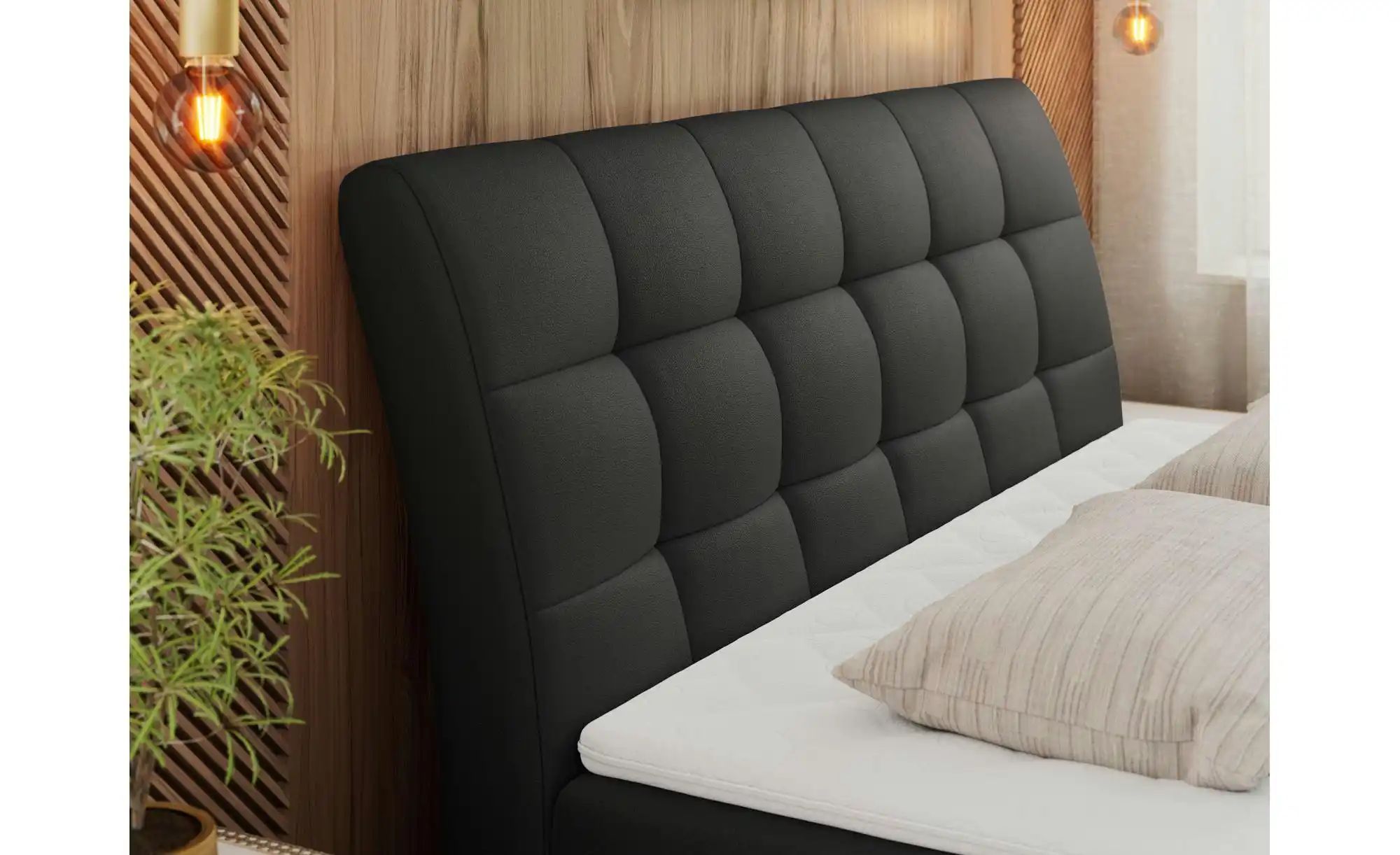 Thumbnail - Boxbett mit Bettkasten Diegos ¦ schwarz ¦ Maße (cm): H: 118 Betten > Komfortbetten - Höffner