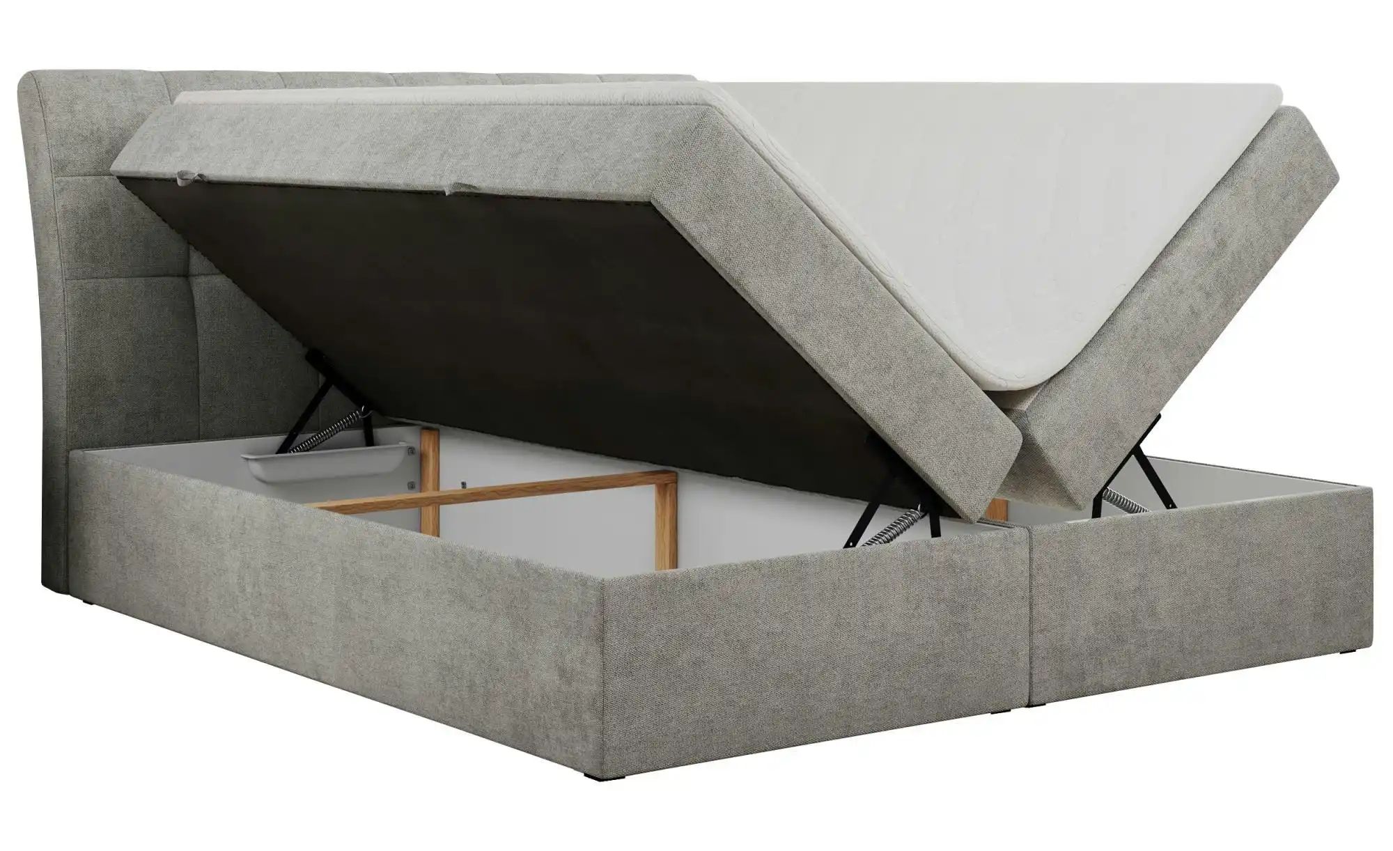 Boxbett mit Bettkasten Diegos ¦ grau ¦ Maße (cm): H: 118 Betten > Komfortbe günstig online kaufen