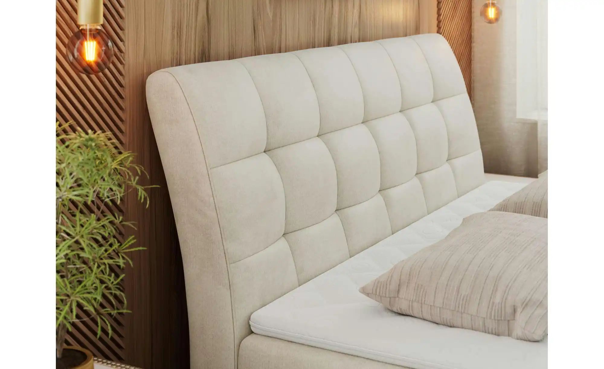 Thumbnail - Boxbett mit Bettkasten Diegos ¦ beige ¦ Maße (cm): B: 180 H: 118 Betten > Komfortbetten - Höffner