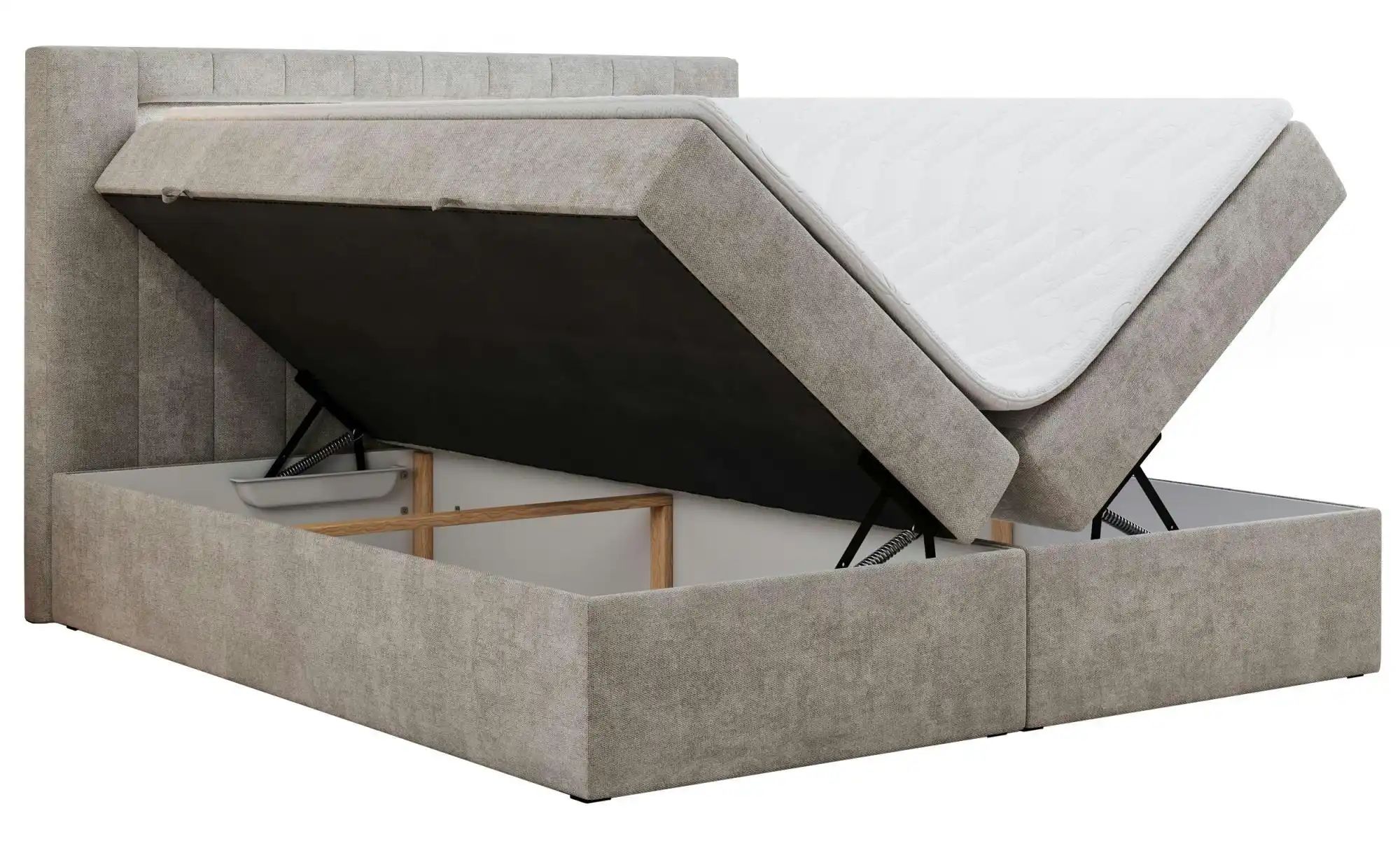 Boxbett mit Bettkasten Gold 5 ¦ beige ¦ Maße (cm): H: 103 Betten > Komfortb günstig online kaufen