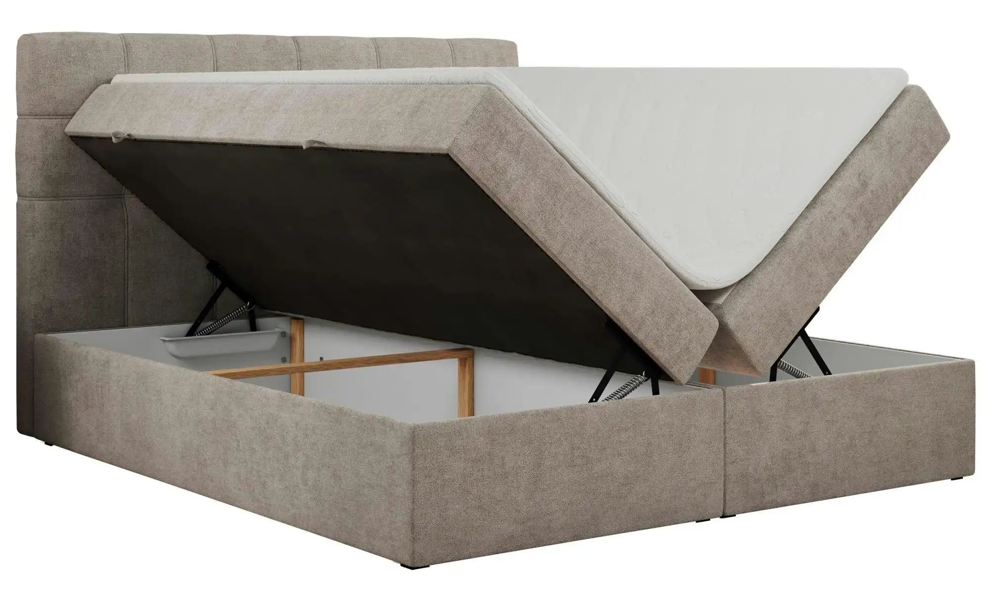 Thumbnail - Boxbett mit Bettkasten Erni ¦ beige ¦ Maße (cm): B: 120 H: 110 Betten > Komfortbetten - Höffner