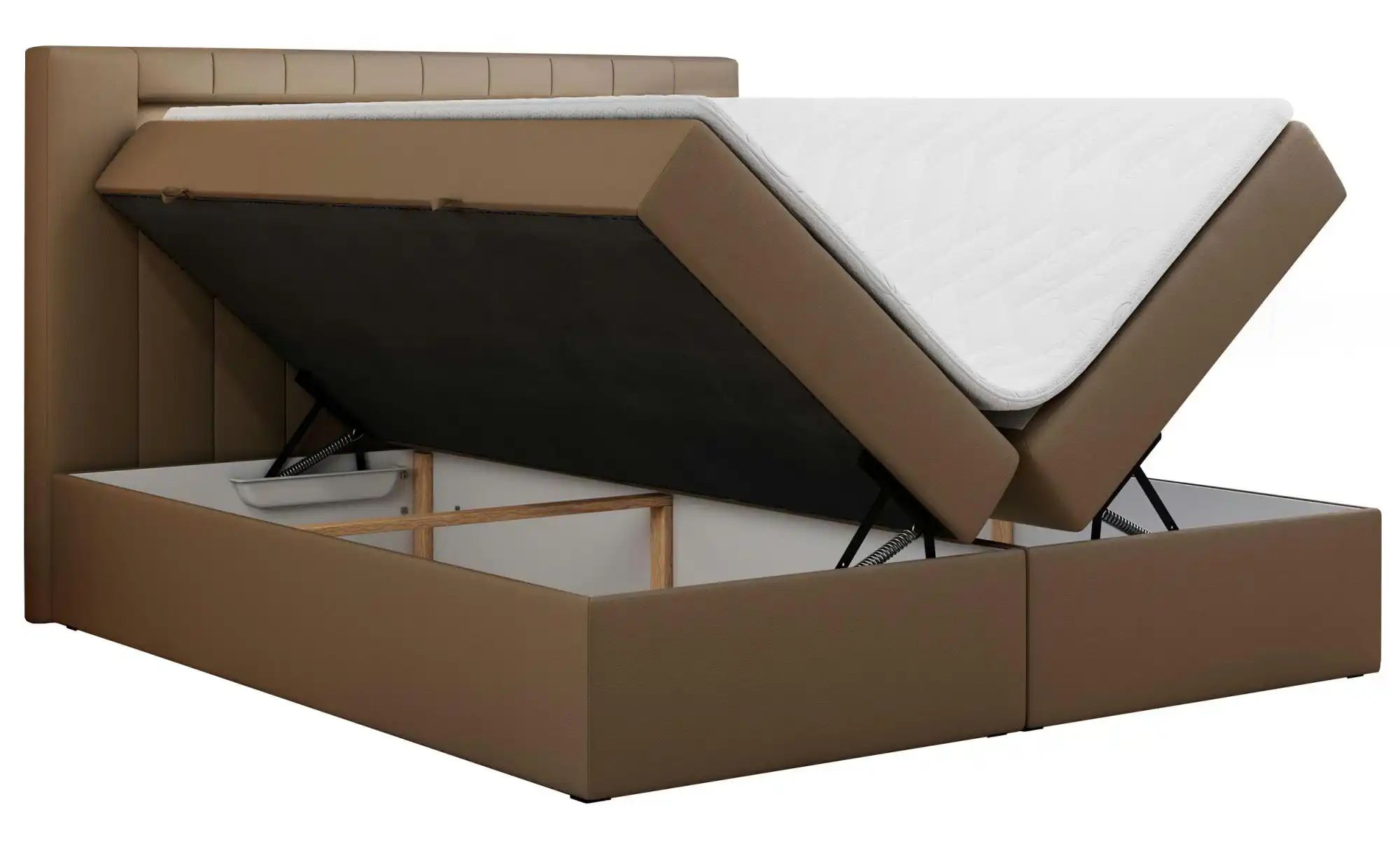 Boxbett mit Bettkasten Gold 5 ¦ braun ¦ Maße (cm): B: 200 H: 103 Betten > K günstig online kaufen