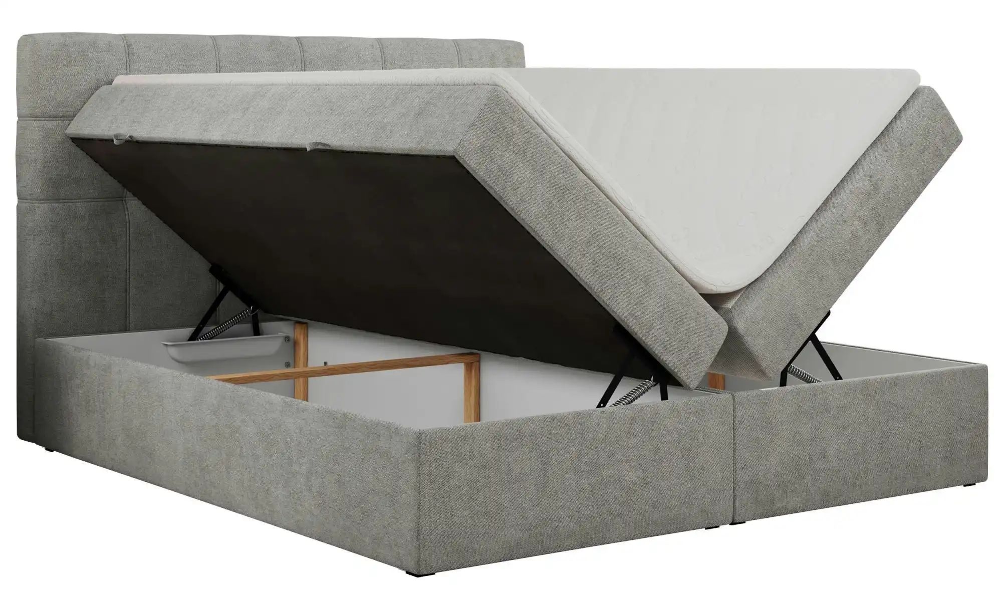 Boxbett mit Bettkasten Erni ¦ grau ¦ Maße (cm): H: 110 Betten > Komfortbett günstig online kaufen