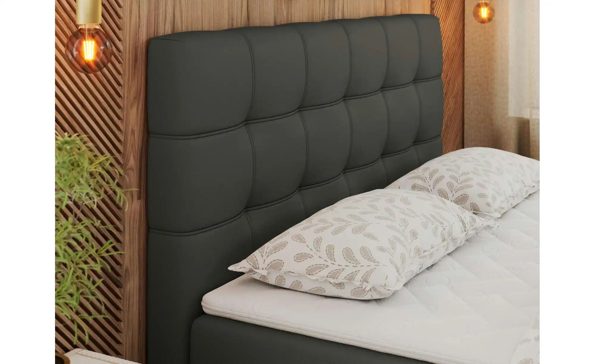 Thumbnail - Boxbett mit Bettkasten Erni ¦ grau ¦ Maße (cm): B: 200 H: 110 Betten > Komfortbetten - Höffner