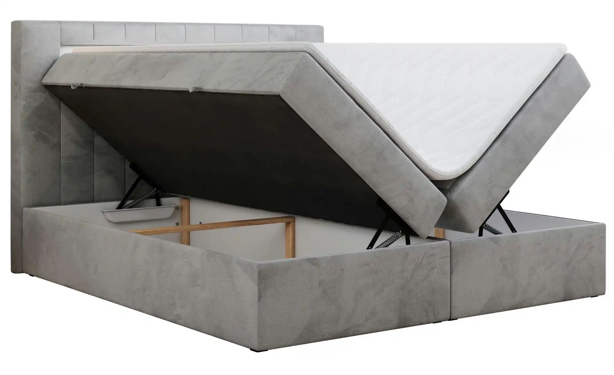 Boxbett mit Bettkasten Gold 5 ¦ grau ¦ Maße (cm): H: 103 Betten > Polsterbe günstig online kaufen