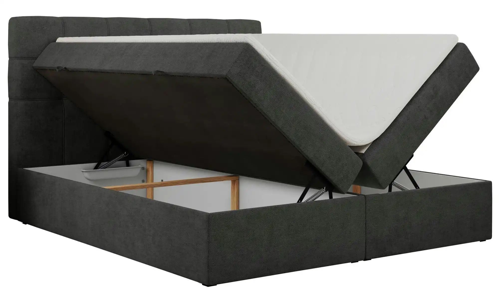 Boxbett mit Bettkasten Erni ¦ grau ¦ Maße (cm): B: 180 H: 110 Betten > Komf günstig online kaufen