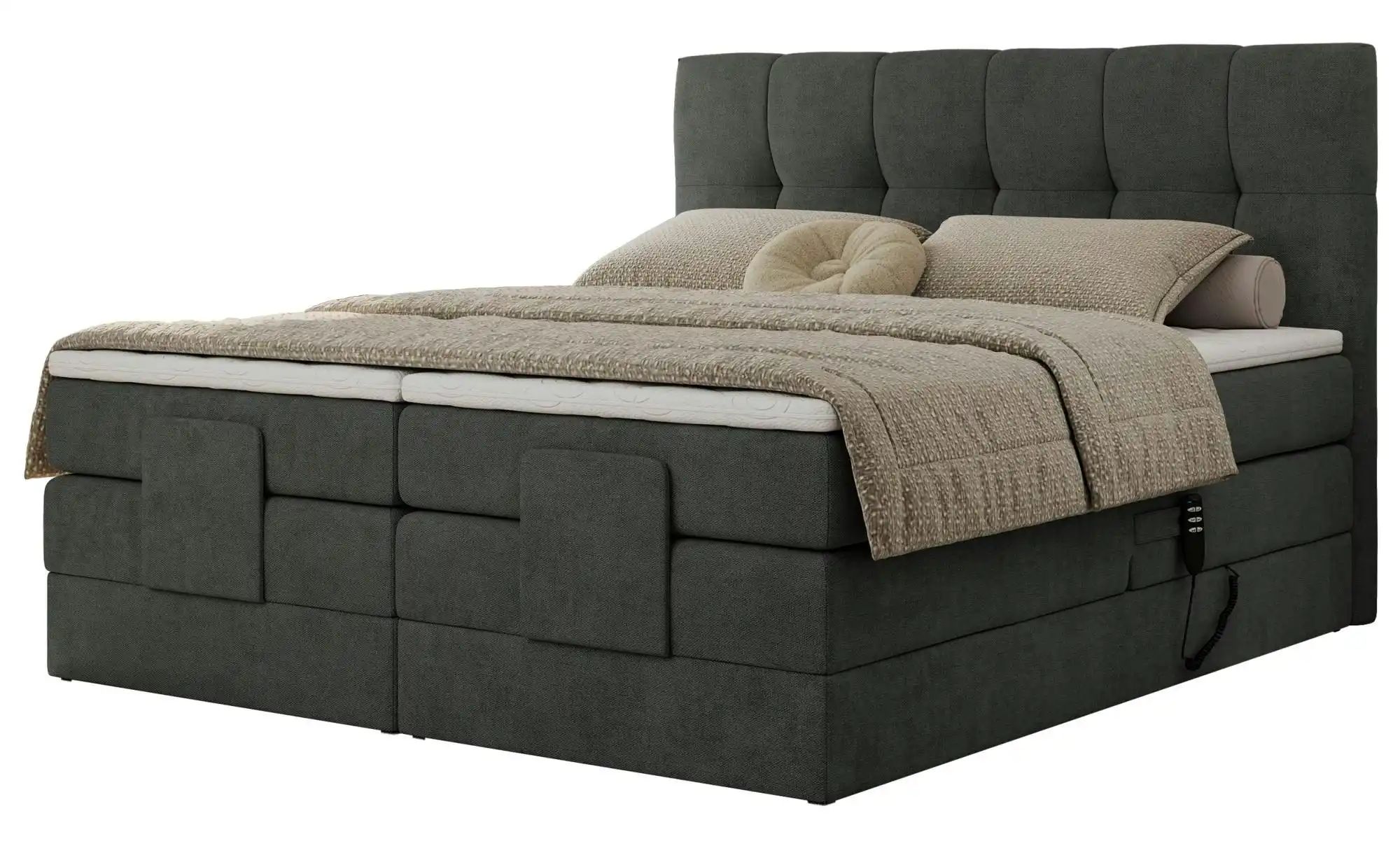 Motor Boxspringbett mit Bettkasten Vittoria ¦ grau ¦ Maße (cm): B: 168 H: 1 günstig online kaufen