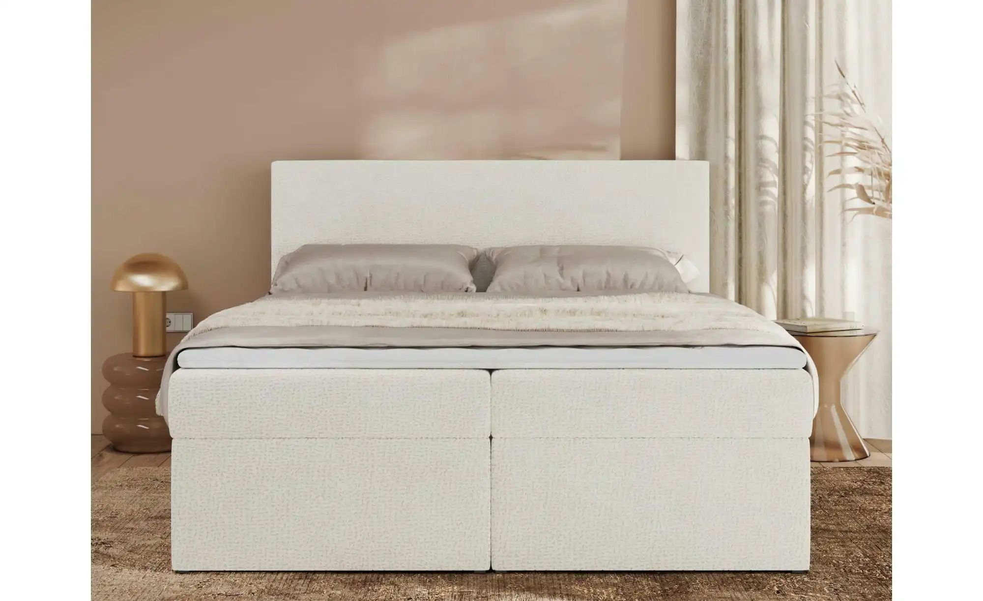 Thumbnail - Boxbett mit Bettkasten Jaguar ¦ creme ¦ Maße (cm): B: 164 H: 119 Betten > Komfortbetten - Höffner