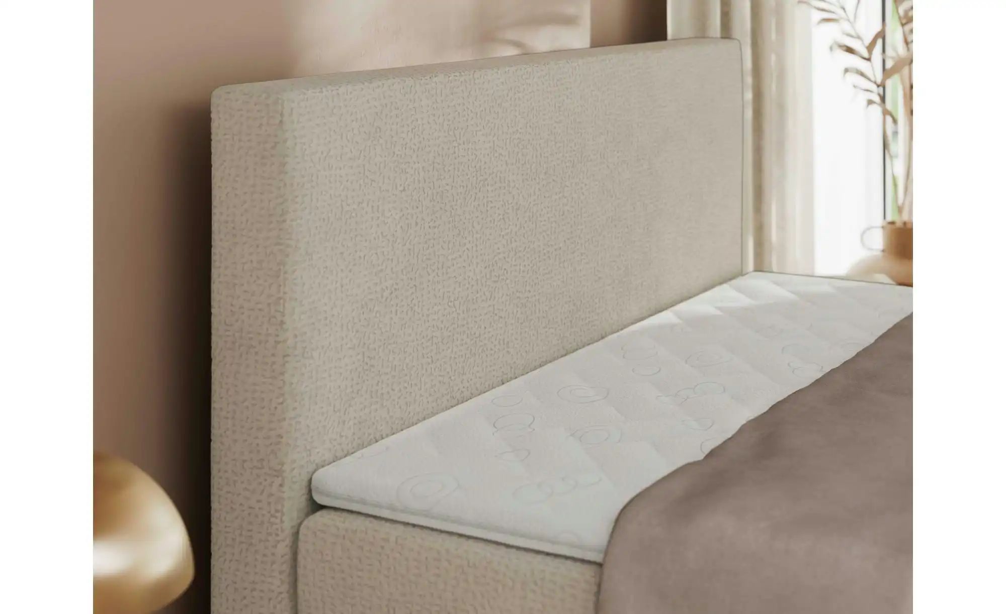 Thumbnail - Boxbett mit Bettkasten Jaguar ¦ beige ¦ Maße (cm): H: 119 Betten > Komfortbetten - Höffner