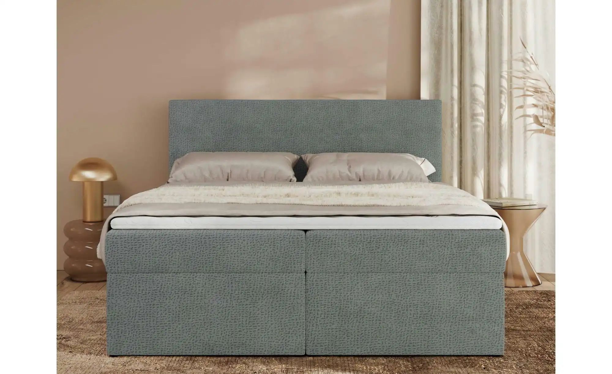 Boxbett mit Bettkasten Jaguar ¦ grau ¦ Maße (cm): H: 119 Betten > Komfortbe günstig online kaufen