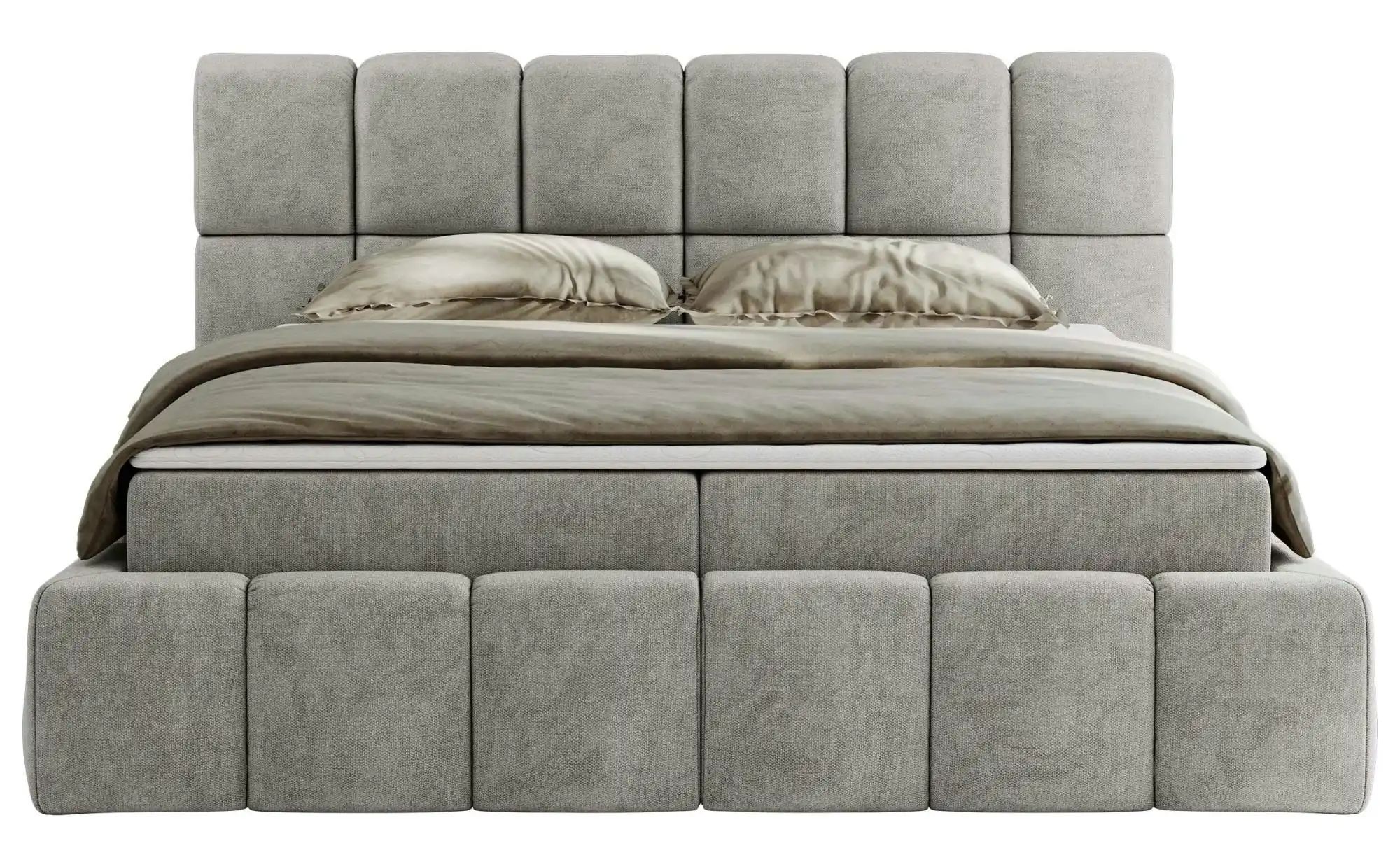 Boxbett mit Bettkasten Nira ¦ grau ¦ Maße (cm): H: 113 Betten > Komfortbett günstig online kaufen